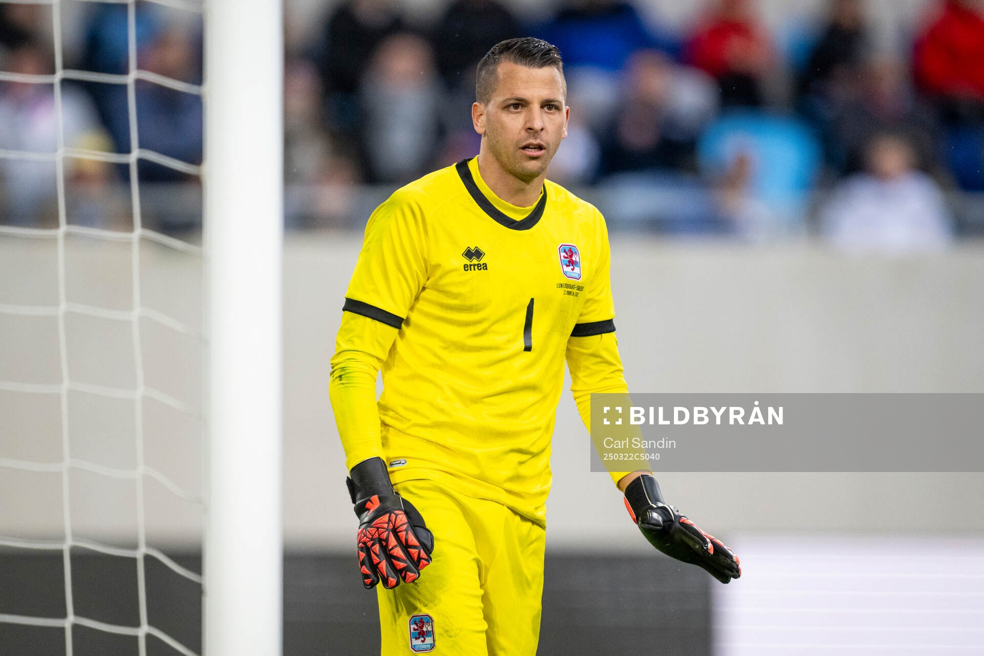 Goalkeeper Anthony Moris of Luxembourg