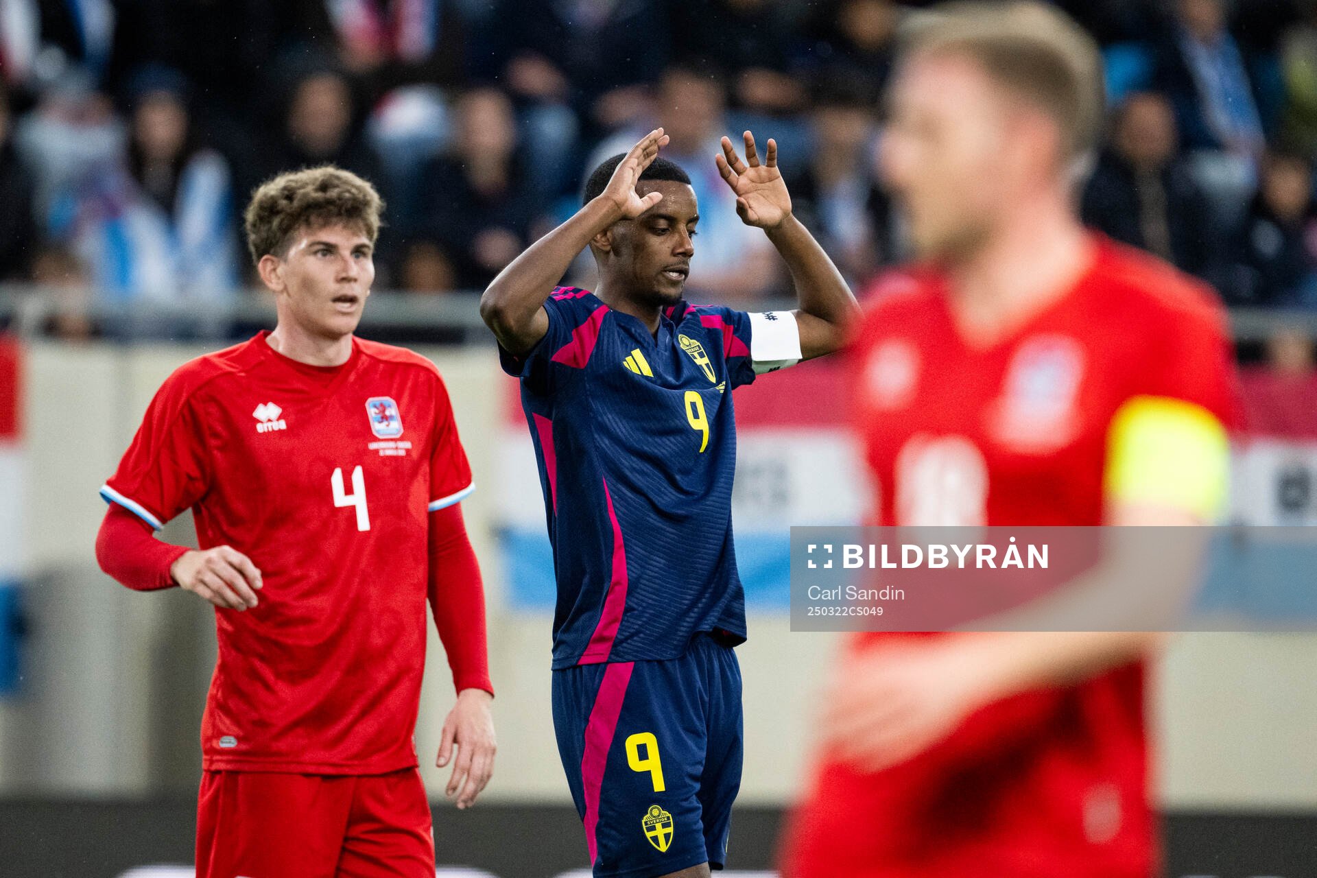 Alexander Isak of Sweden looks dejected