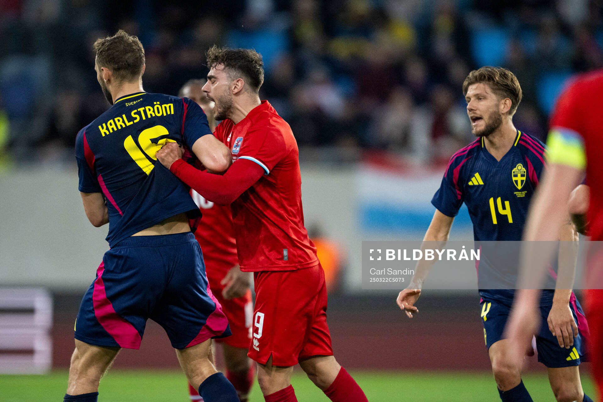 Jesper Karlström of Sweden and Daniel Sinani of Luxembourg