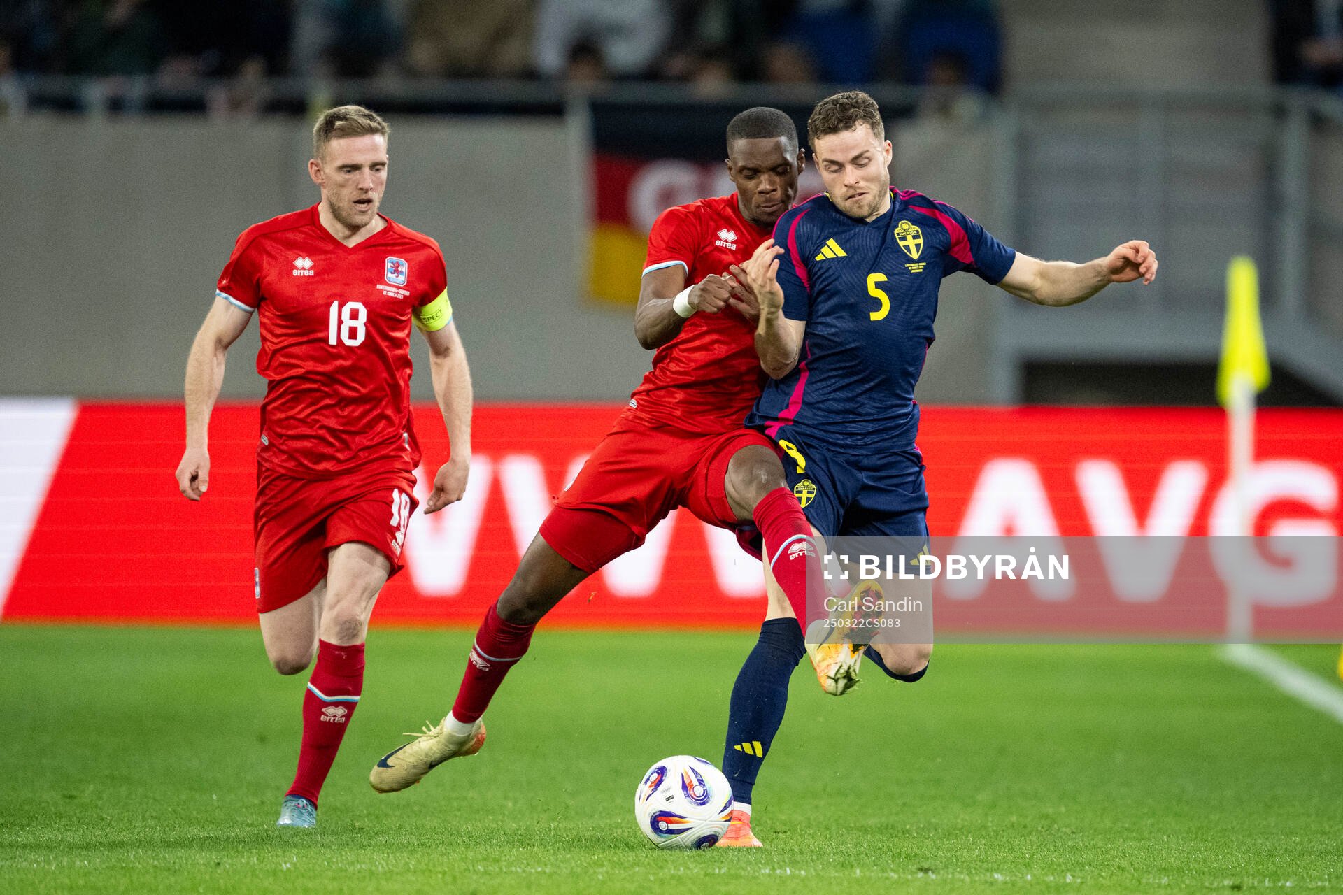 Laurent Jans and Christopher Martins of Luxembourg and