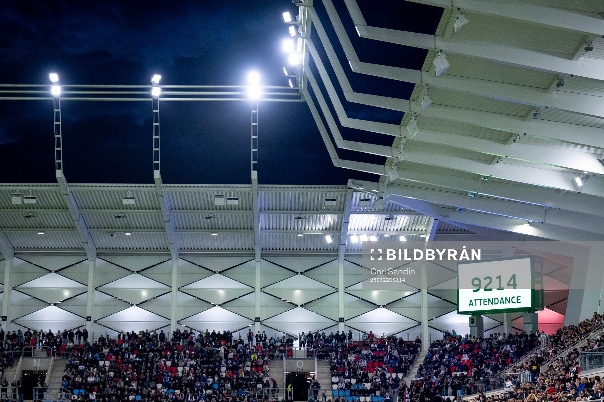 Attendance at the arena