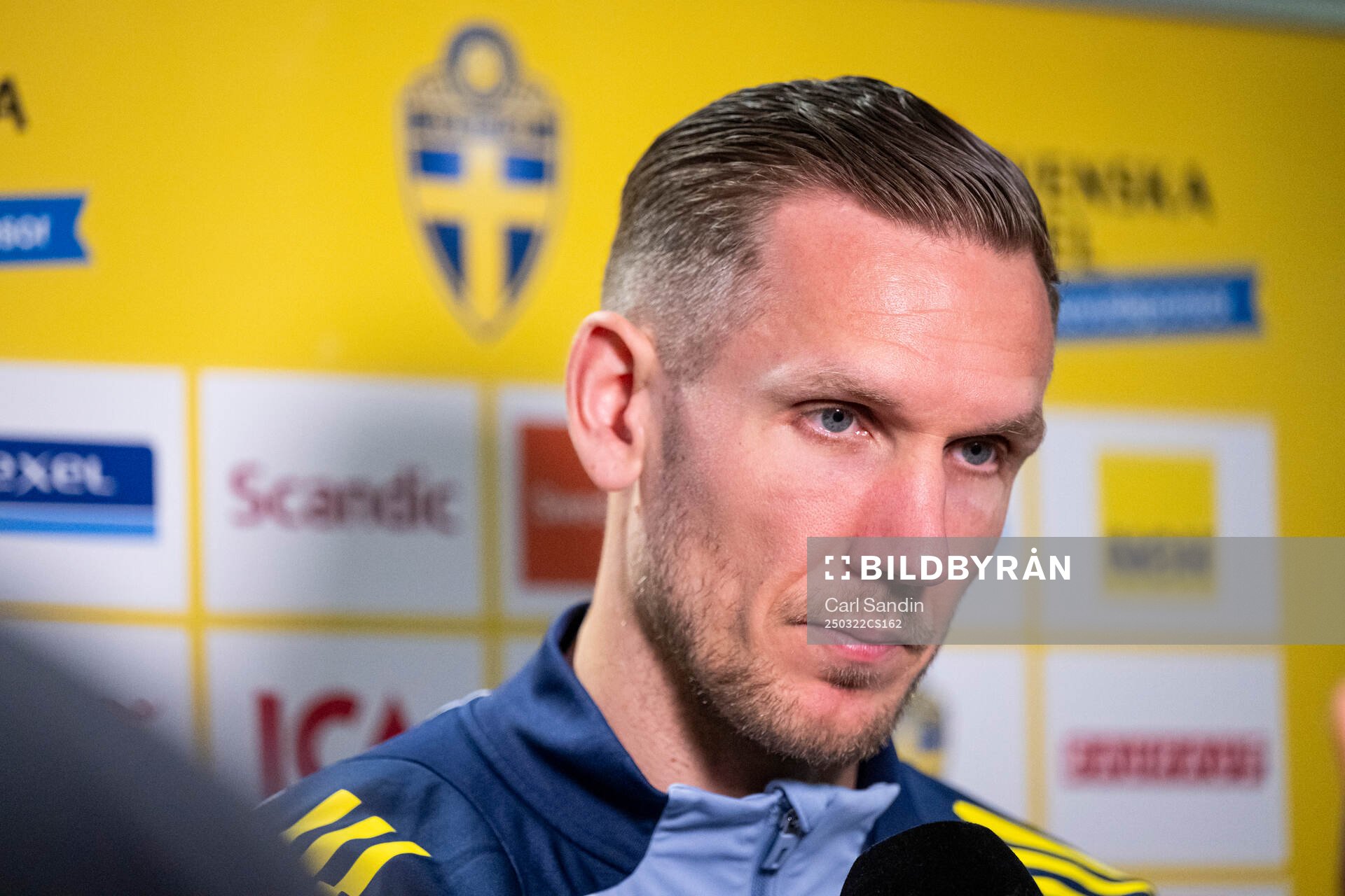 Goalkeeper Robin Olsen of Sweden