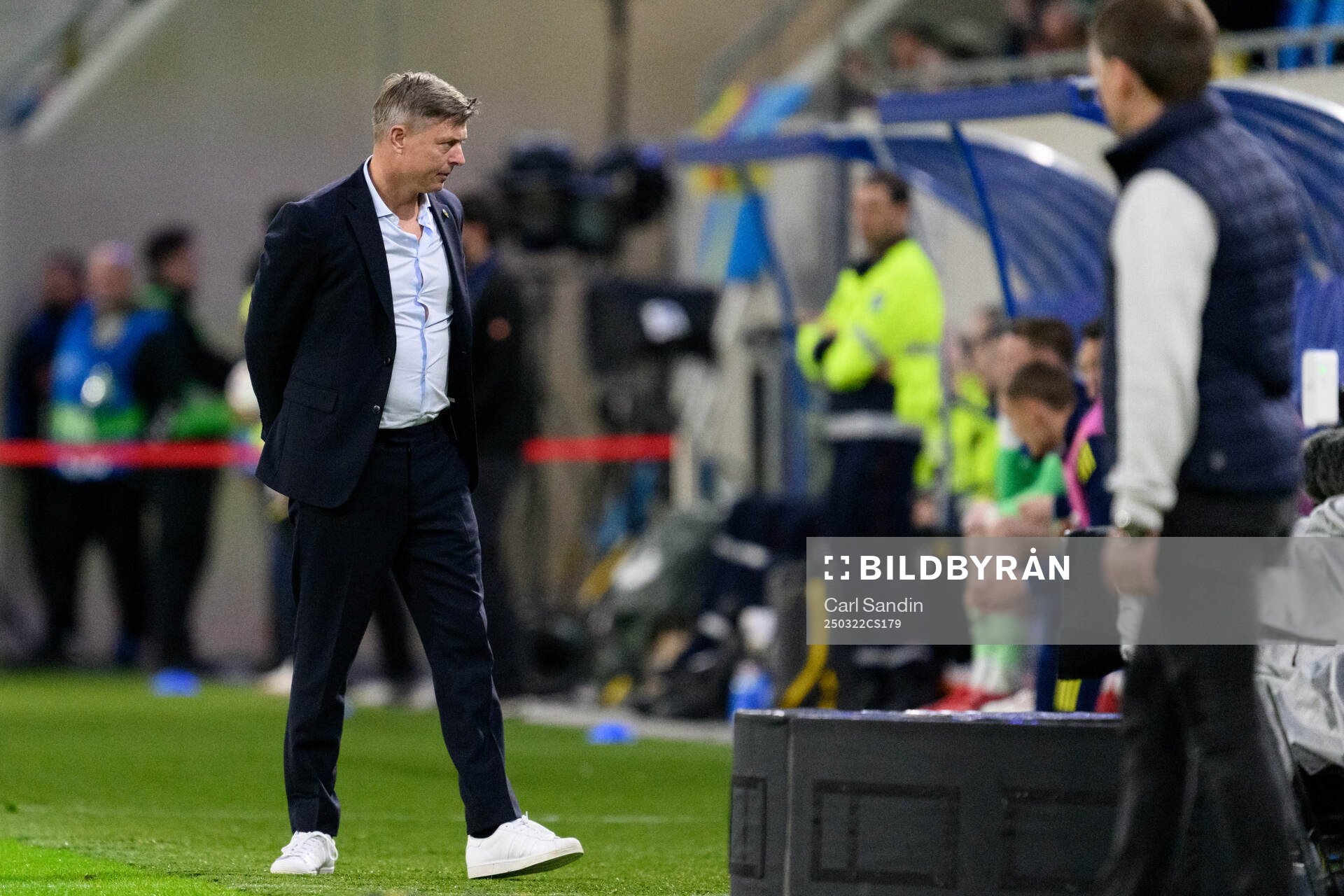 Head coach Jon Dahl Tomasson of Sweden
