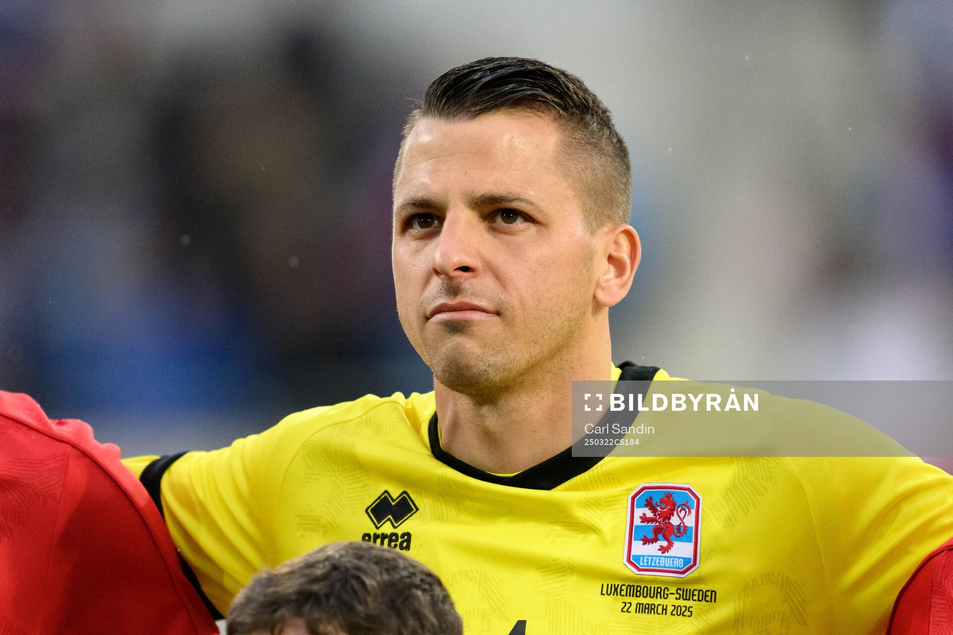 Goalkeeper Anthony Moris of Luxembourg at lineup