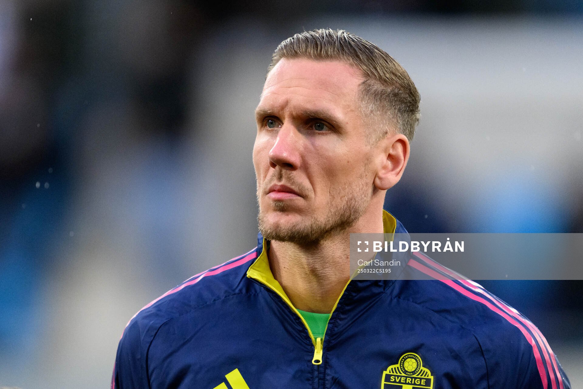 Goalkeeper Robin Olsen of Sweden at lineup