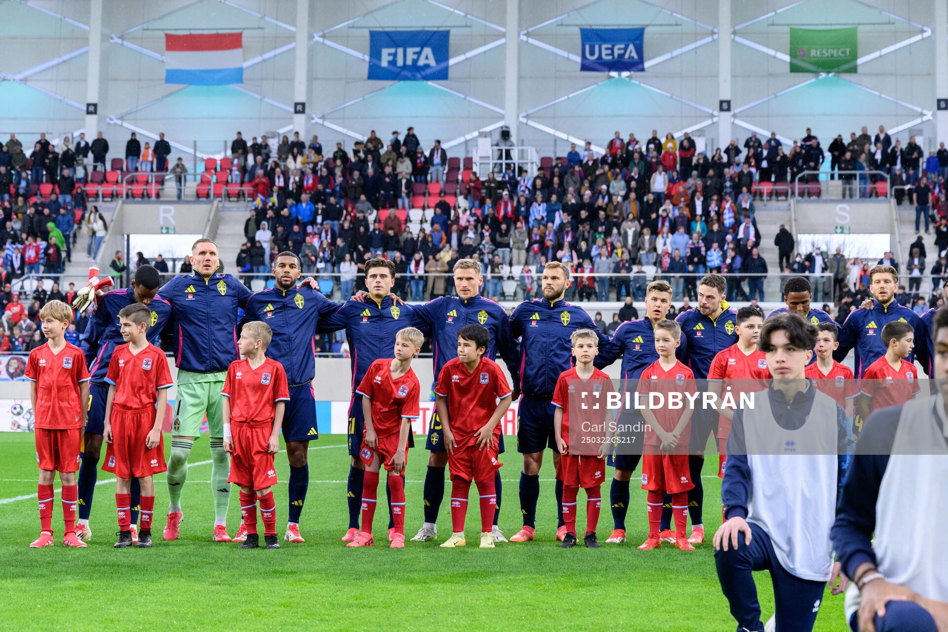 Alexander Isak, goalkeeper Robin Olsen, Isak Hien, Besfort