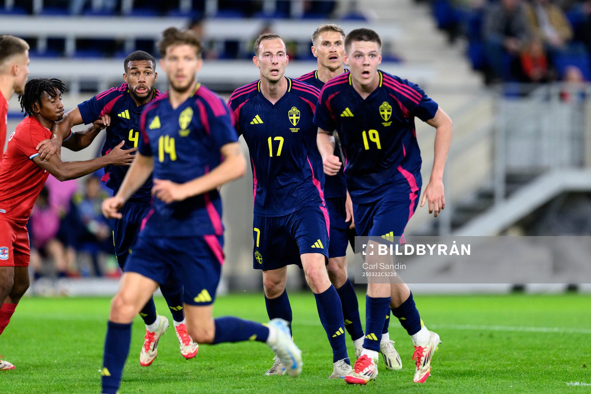 Isak Hien, Gustaf Nilsson, Carl Starfelt and Emil Holm of