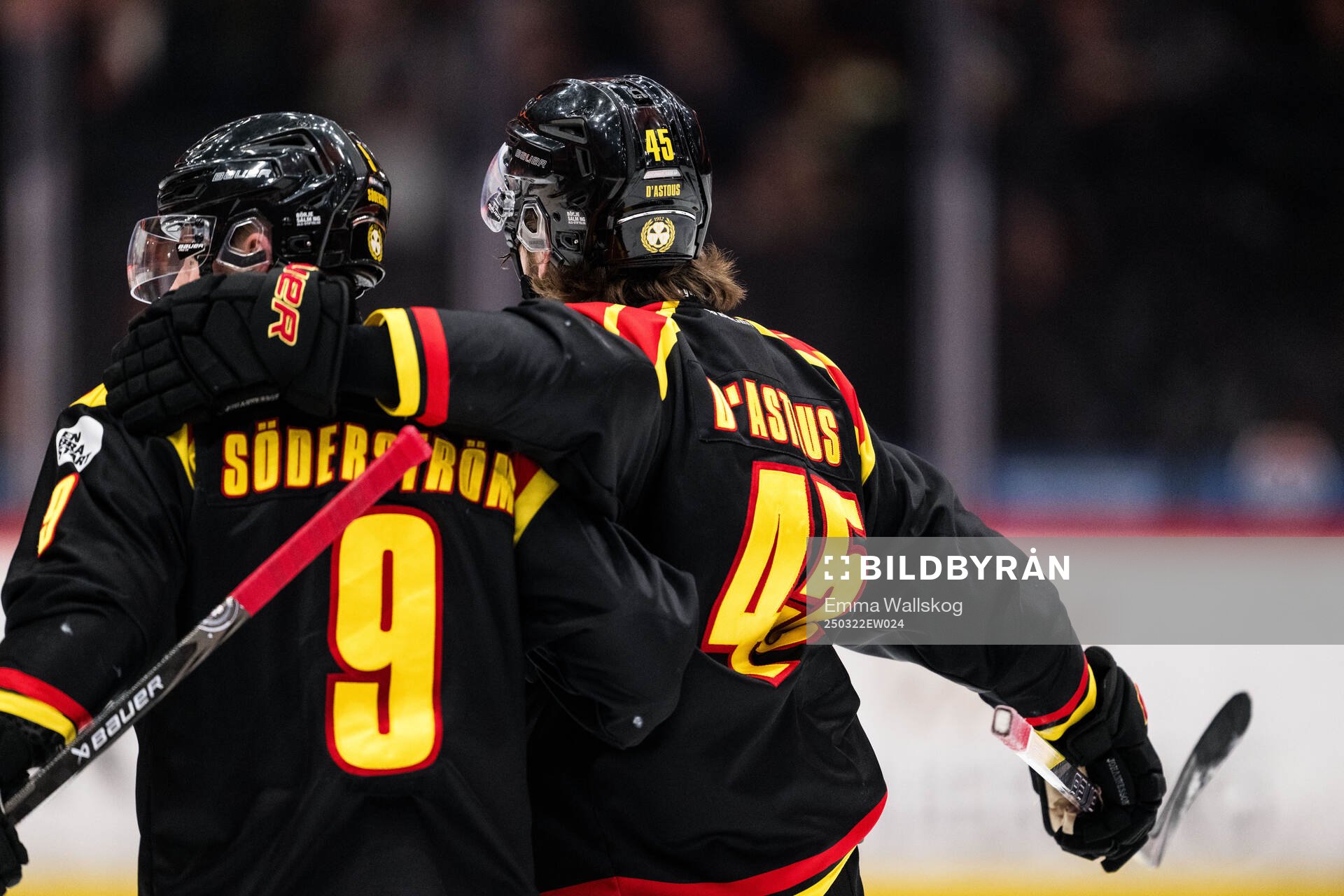 Brynäs Victor Söderström och Charles-Édouard D'astous
