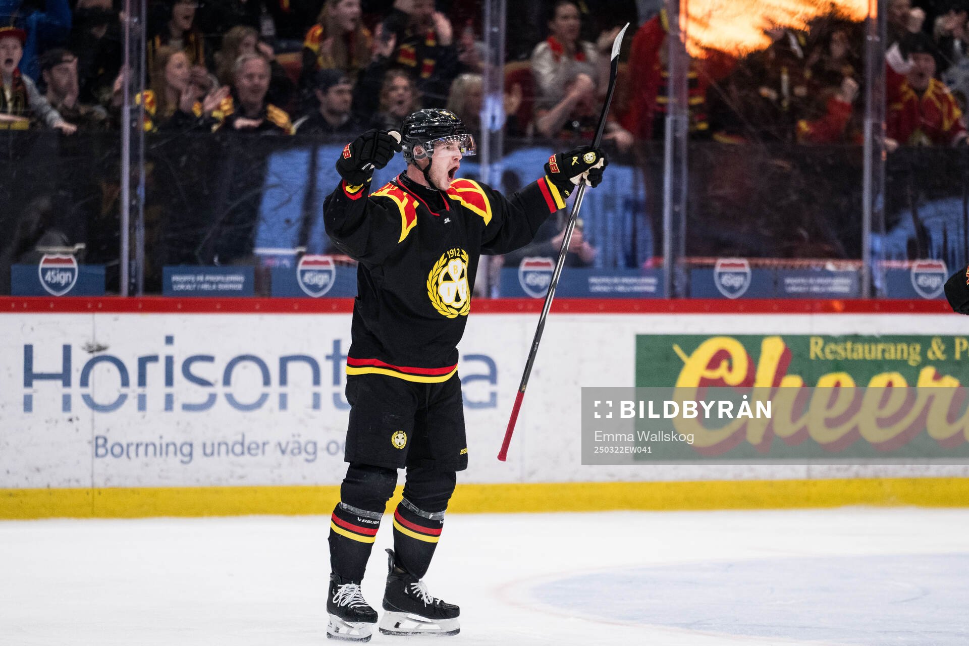 Brynäs Victor Söderström jublar