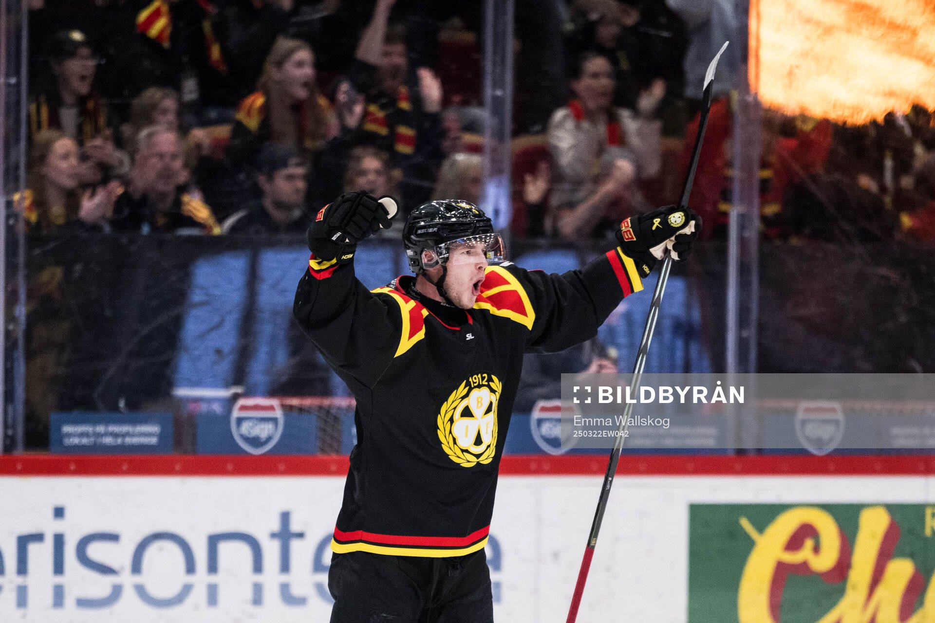 Brynäs Victor Söderström jublar
