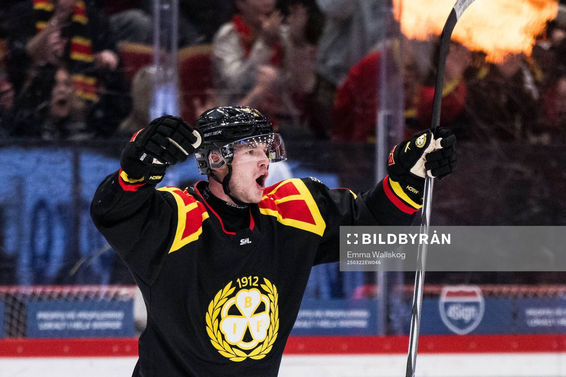 Brynäs Victor Söderström jublar