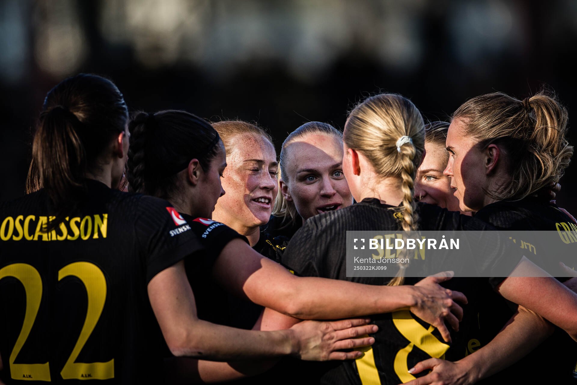 AIKs Anna Oskarsson, Daniella Famili, Ella Reidy, Matilda