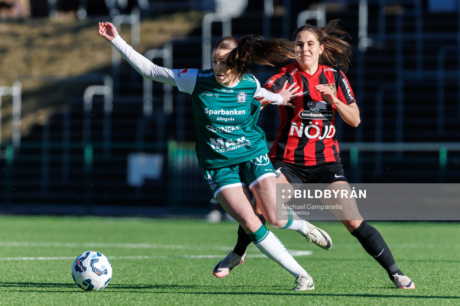 Alingsås Ina Österlind och Brommapojkarnas Julia Olsson