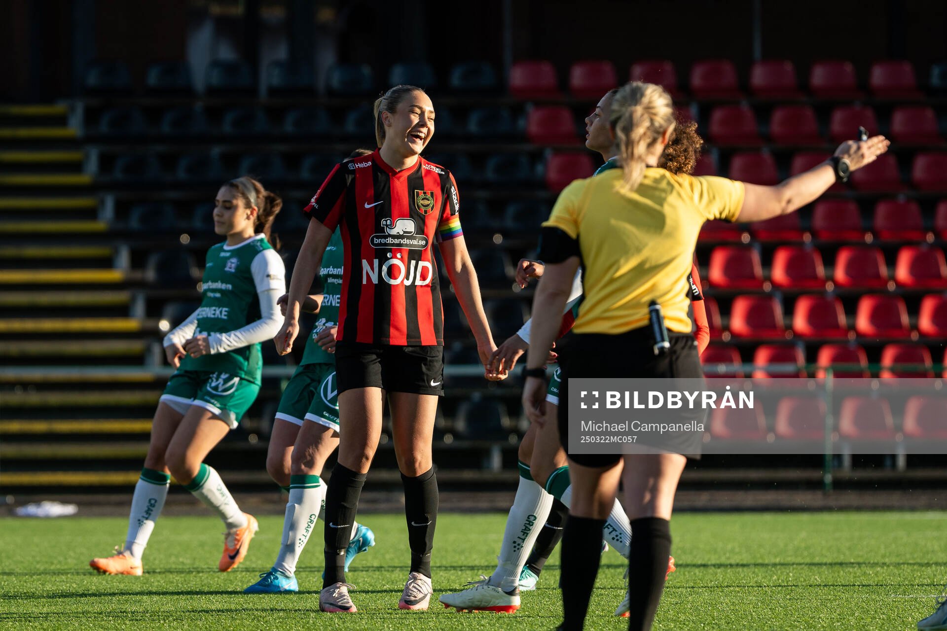 Brommapojkarnas Tuva Ölvestad jublar