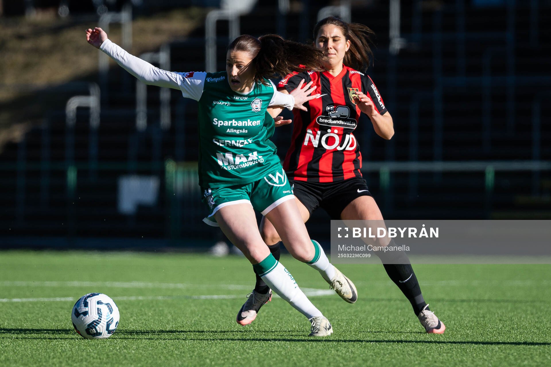 Alingsås Ina Österlind och Brommapojkarnas Julia Olsson