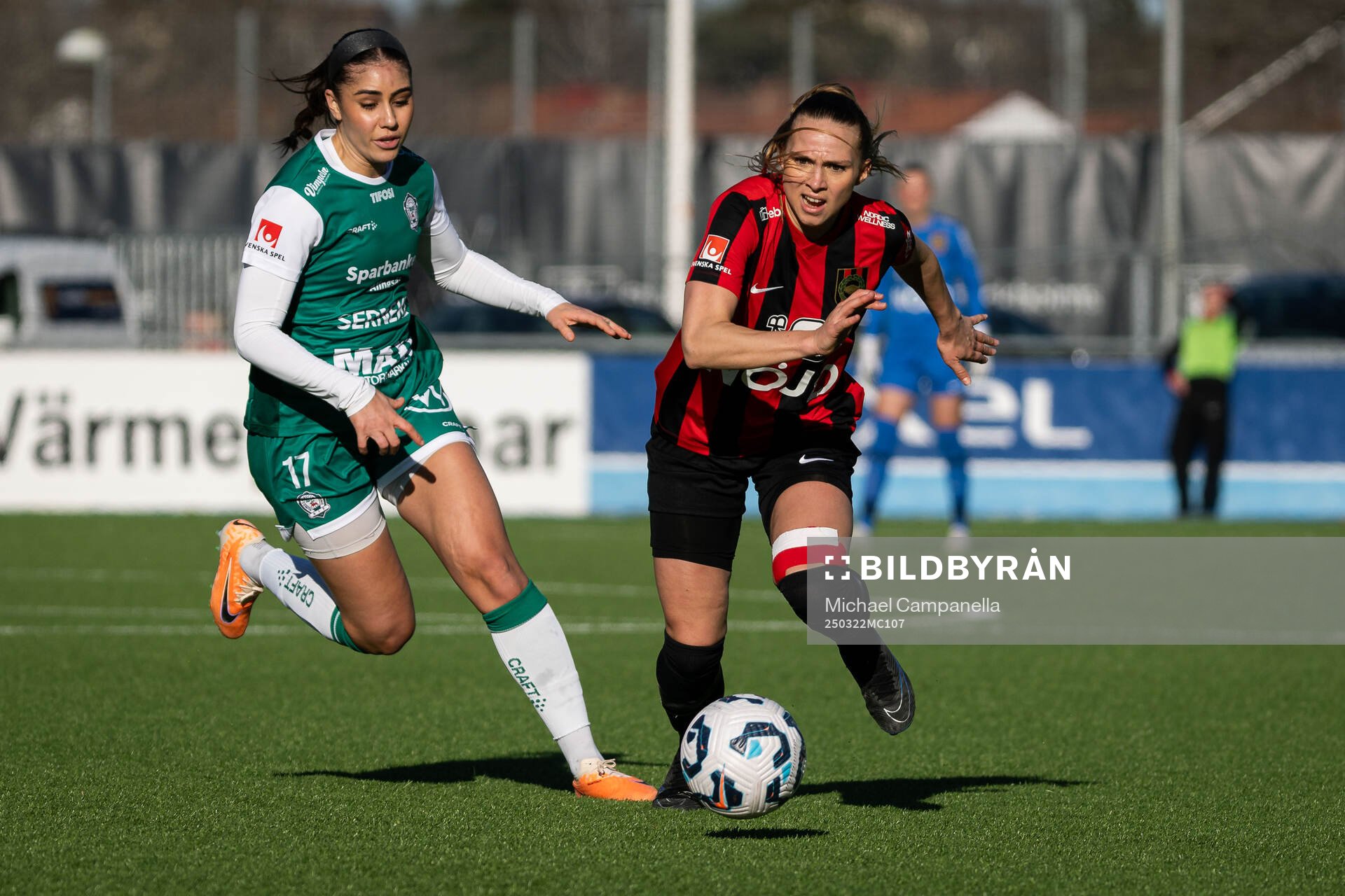 Alingsås Julia Elvbo och Brommapojkarnas Frida Thörnqvist