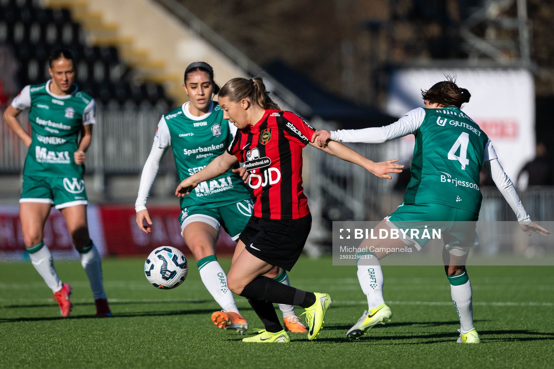 Brommapojkarnas Paula Broddner Klingspor och Alingsås