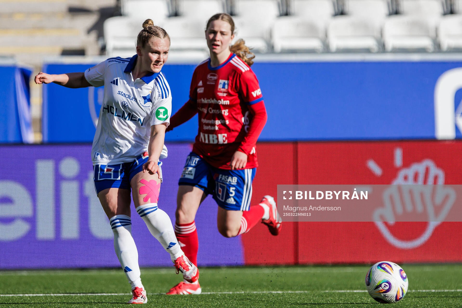 IFK Norrköpings Dana Leskinen och Vittsjös Amanda Altheden