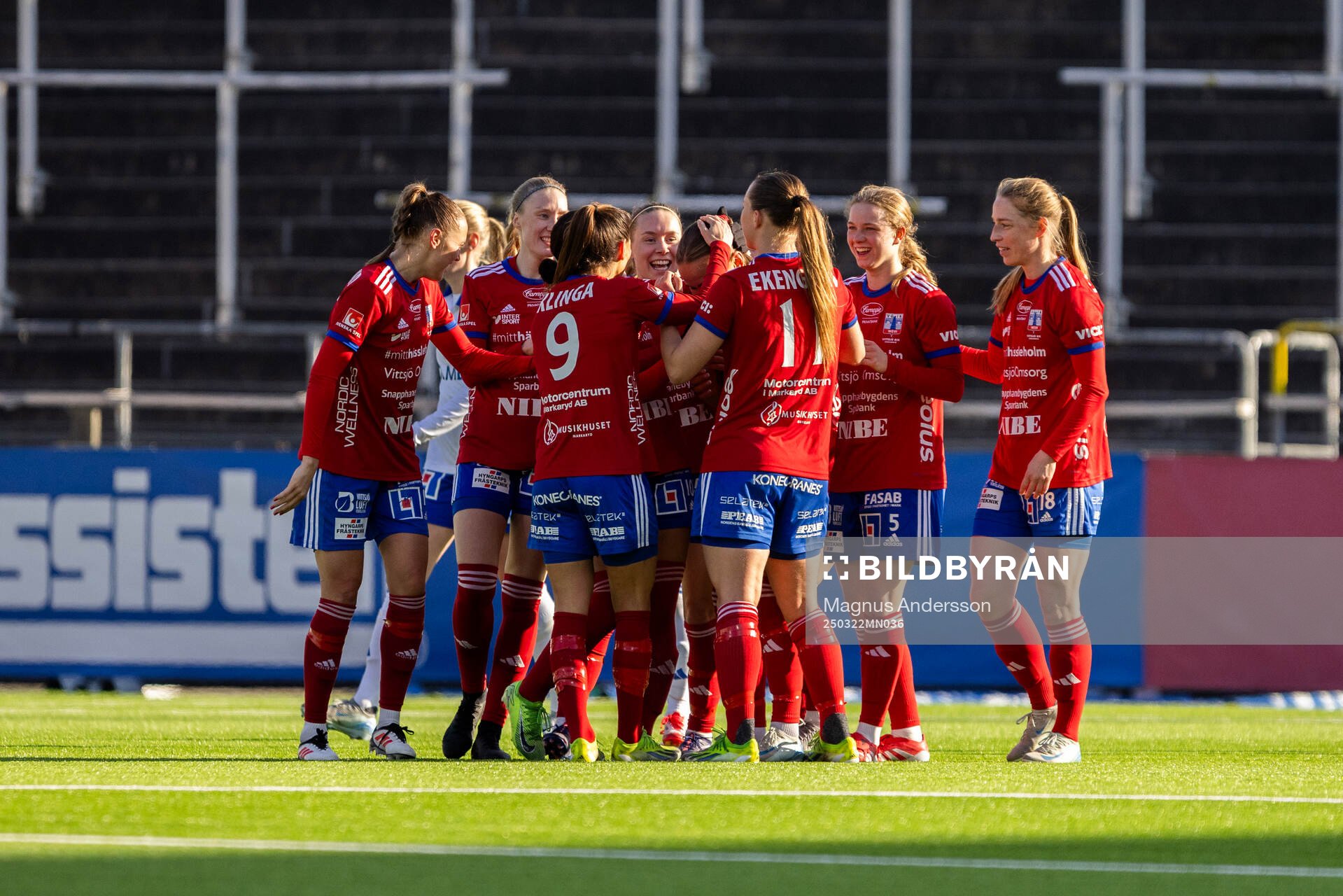 Vittsjös spelare jublar