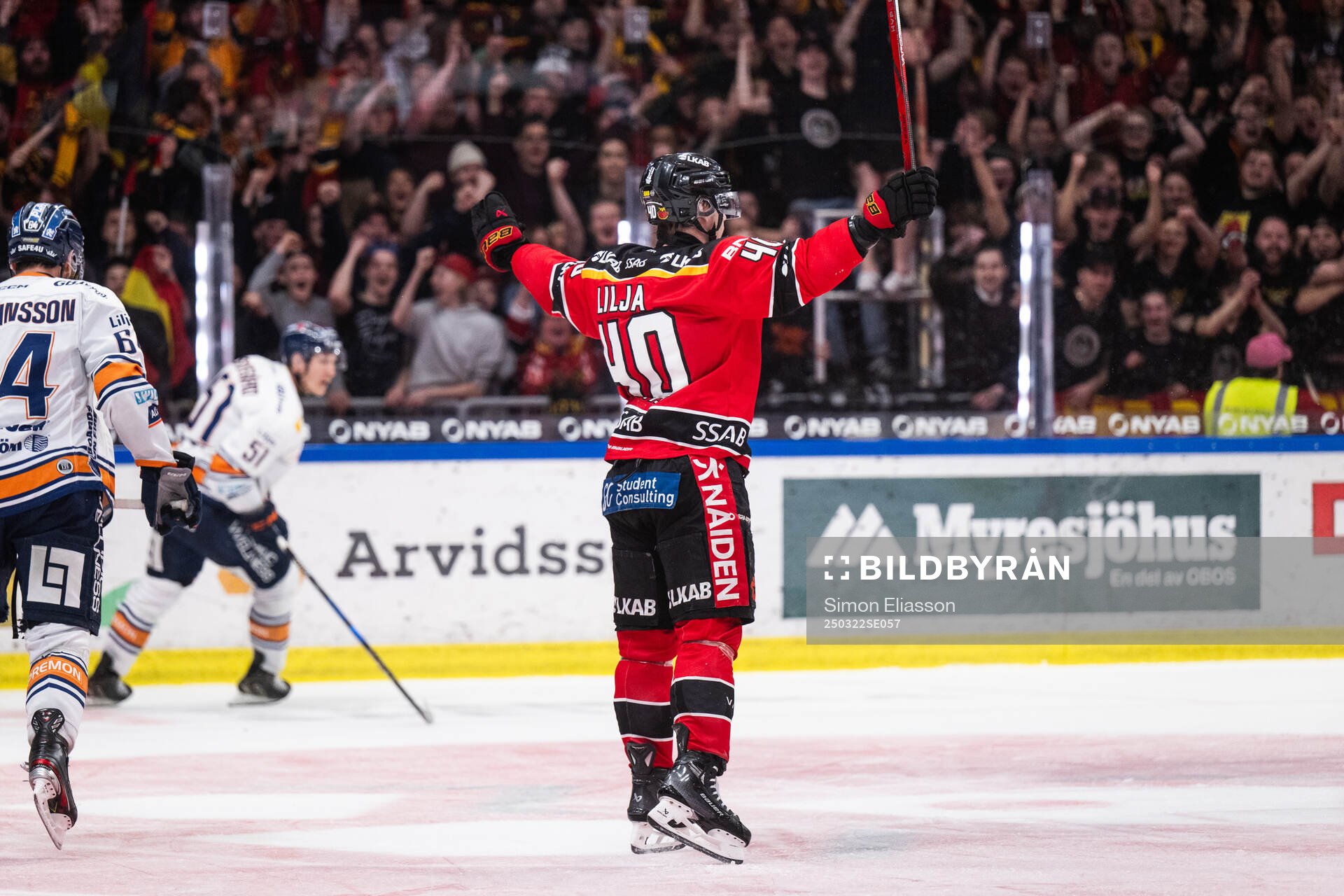 Luleås David Lilja jublar