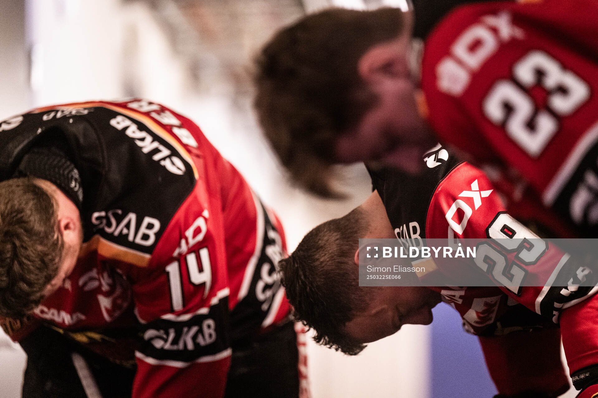 Luleås Jonas Berglund, Erik Gustafsson och Jesper Sellgren