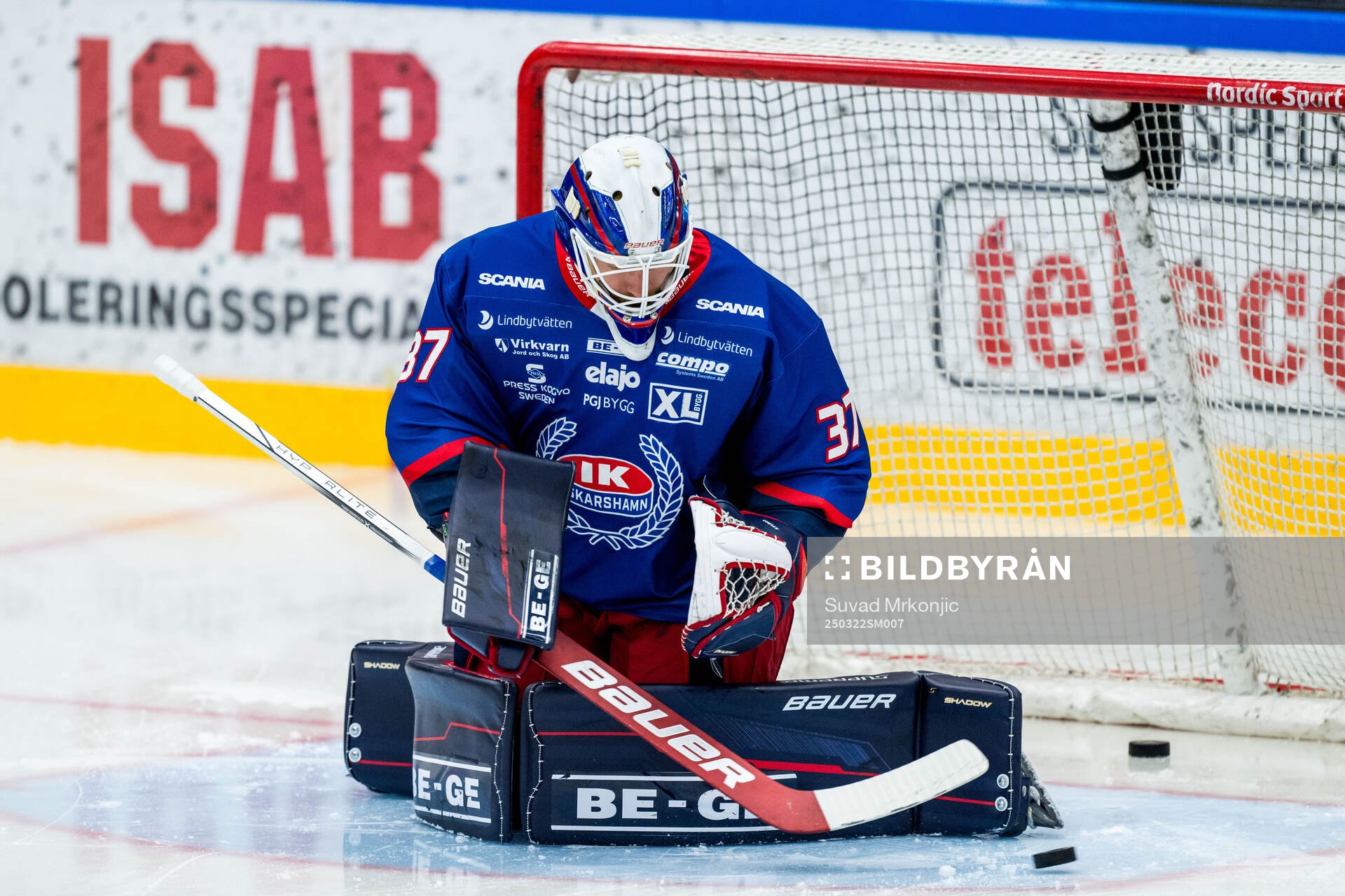 Oskarshamns målvakt Evan Cowley
