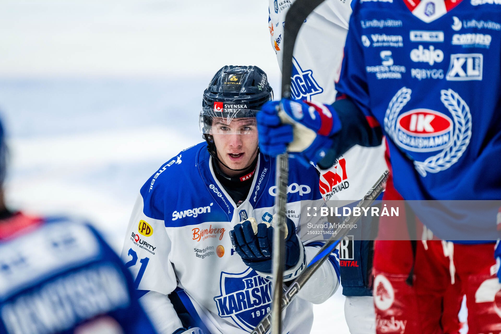 Karlskogas Christoffer Jansson har ont