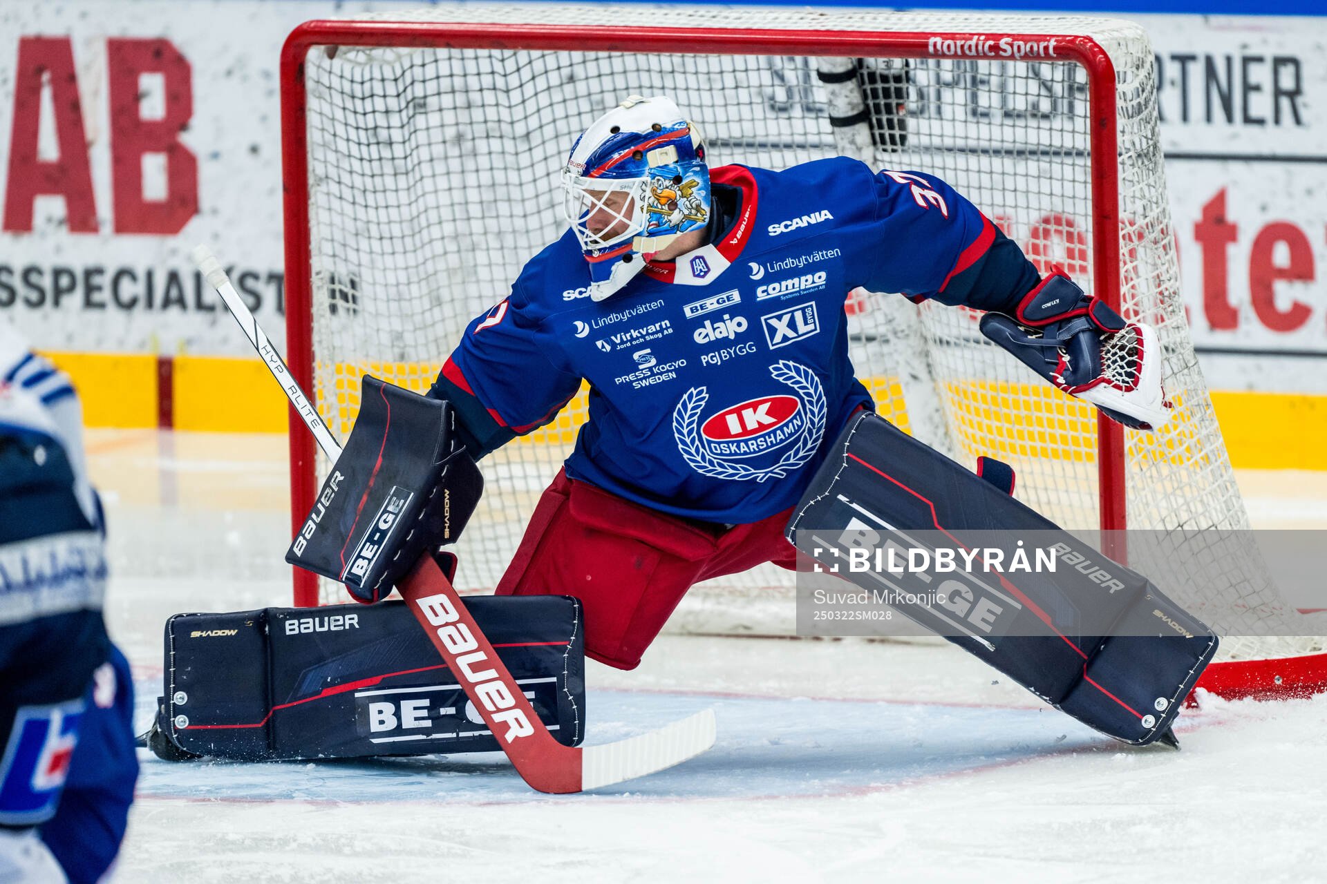 Oskarshamns målvakt Evan Cowley