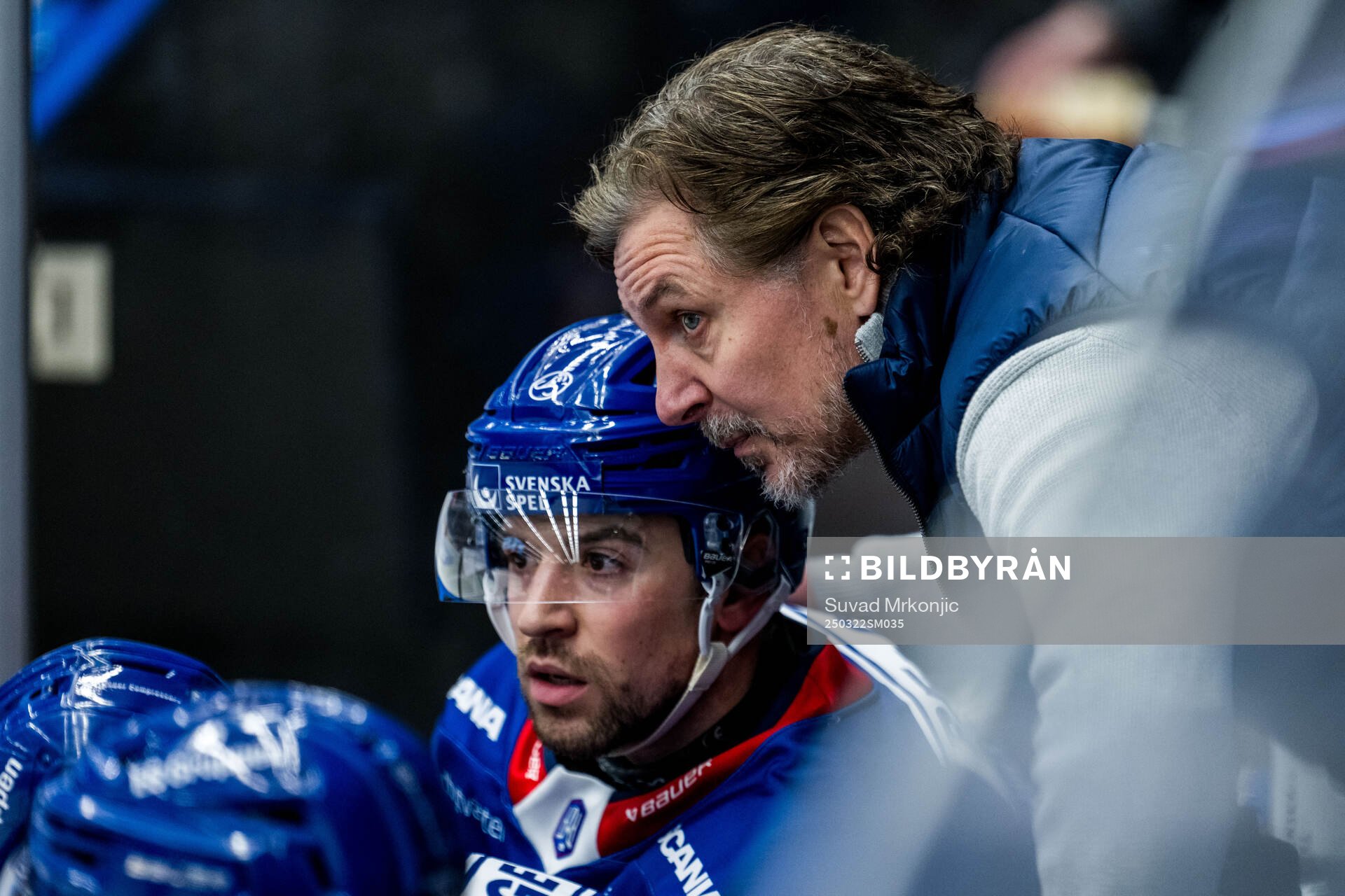 Oskarshamns Michael Joyaux och tränare Tero Lehterä