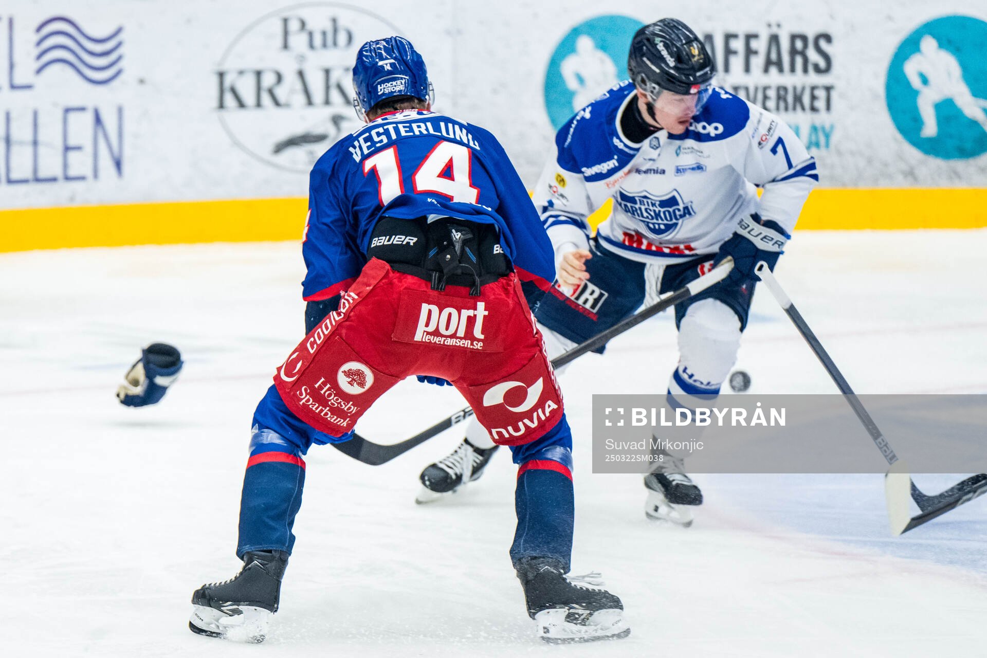 Oskarshamns Lukas Vesterlund och Karlskogas Sander Vold