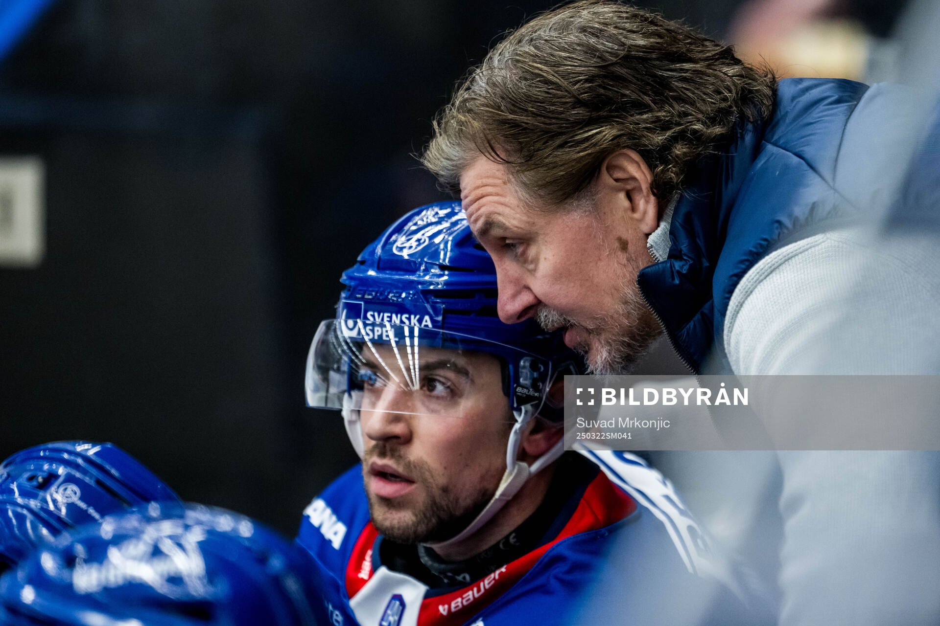 Oskarshamns Michael Joyaux och tränare Tero Lehterä
