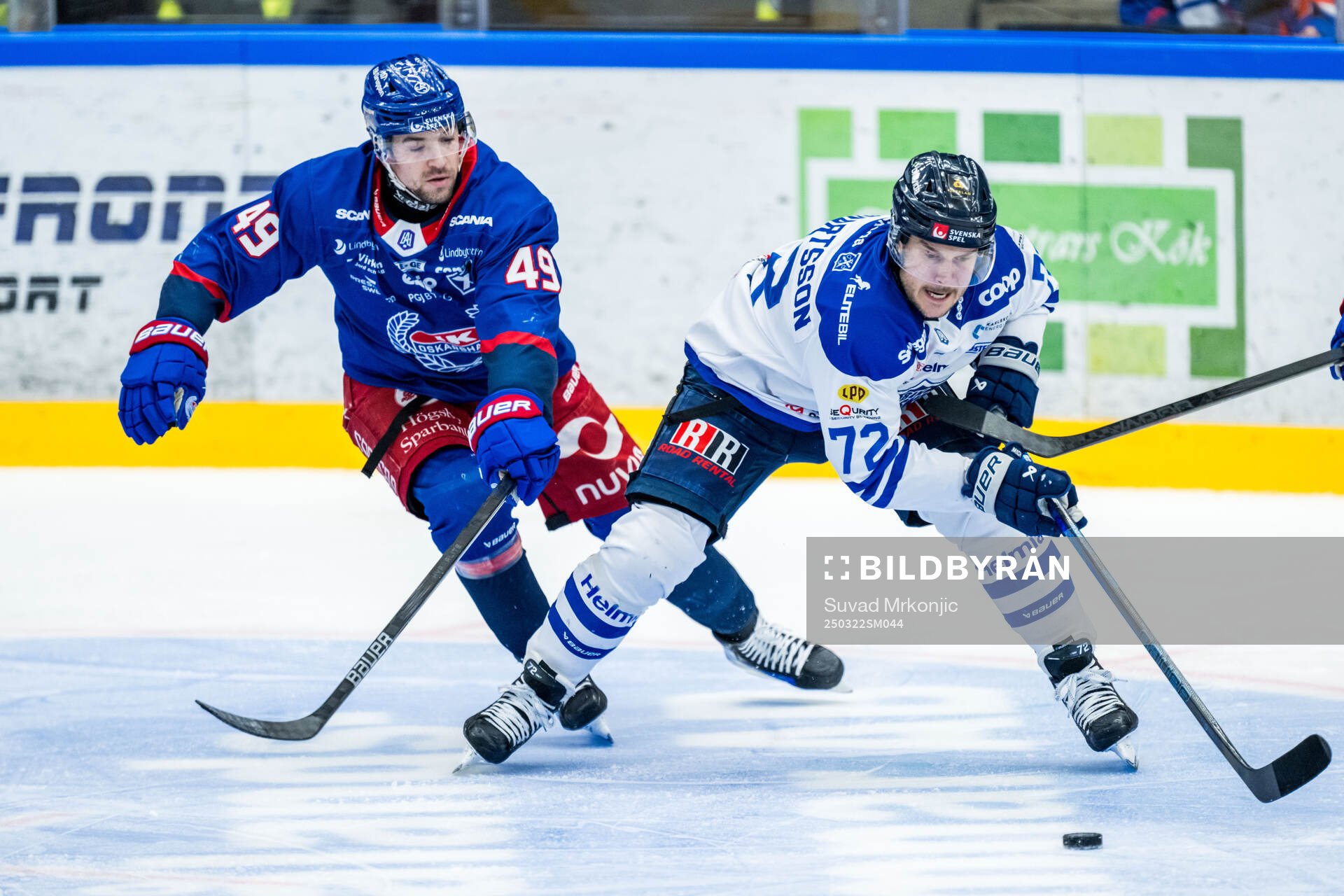 Oskarshamns Michael Joyaux och Karlskogas Viktor Lennartsson