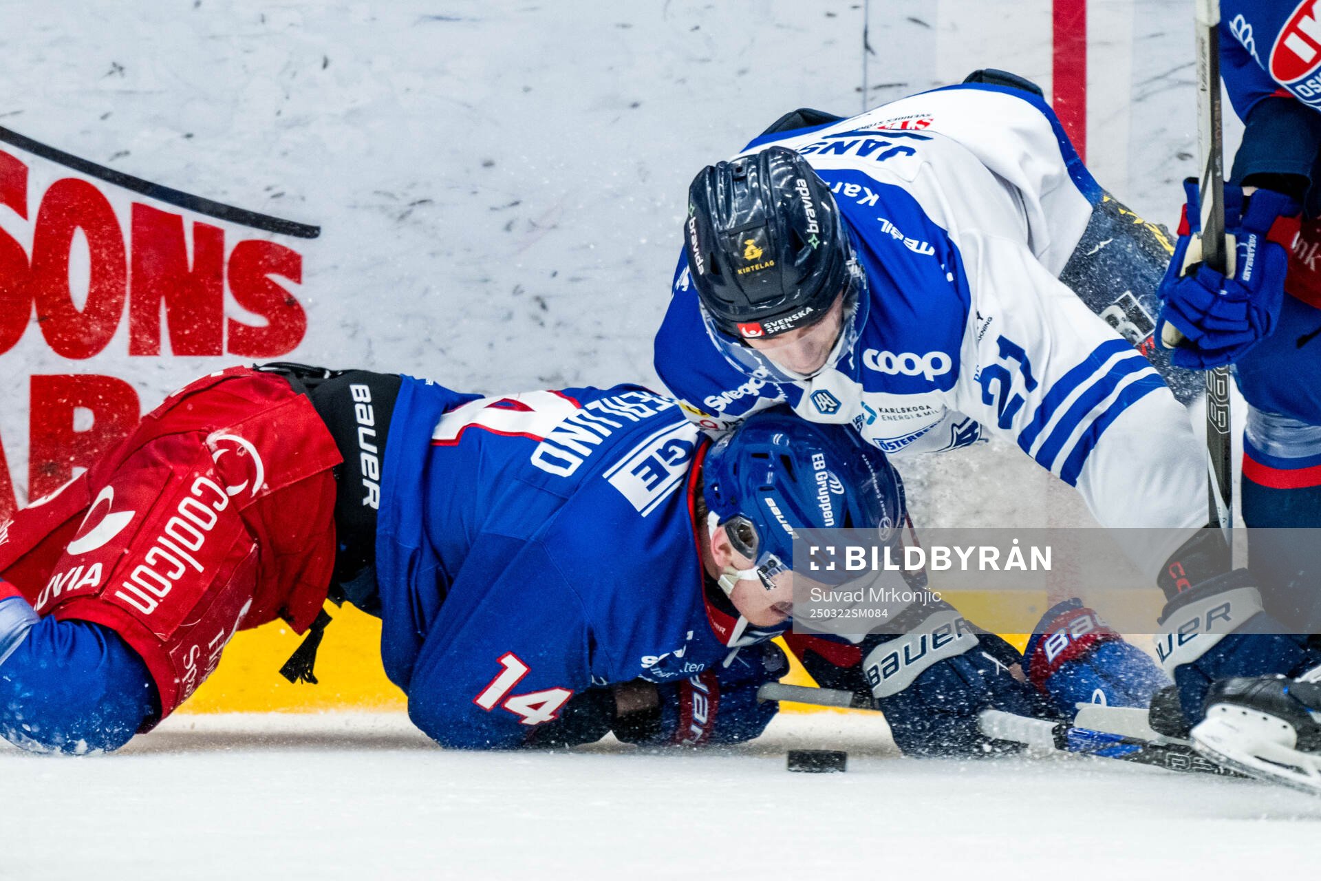 Oskarshamns Lukas Vesterlund och Karlskogas Christoffer