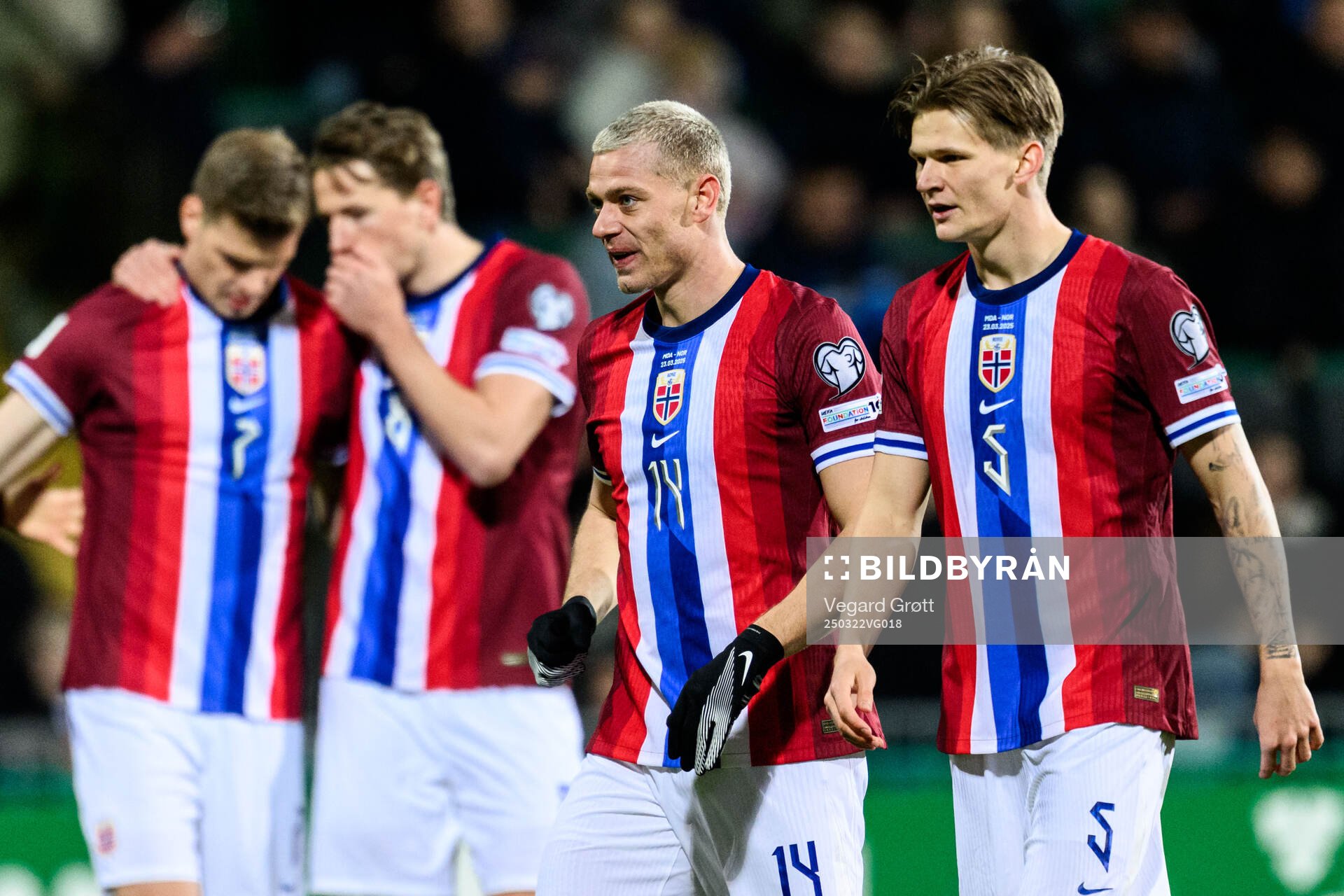 Julian Ryerson of Norway celebrates scoring 0-1