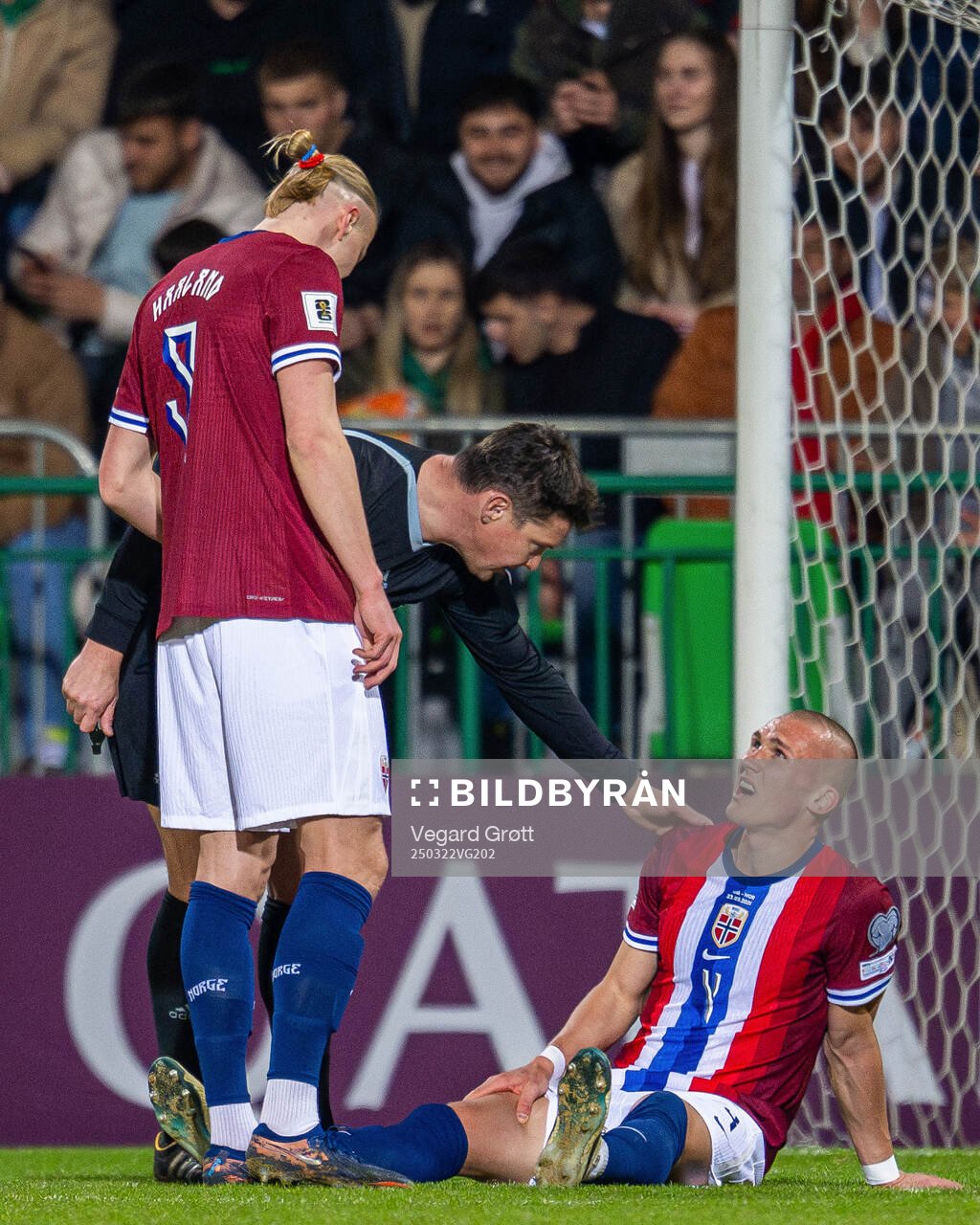 Erling Braut Haaland and Leo Østigård of Norway