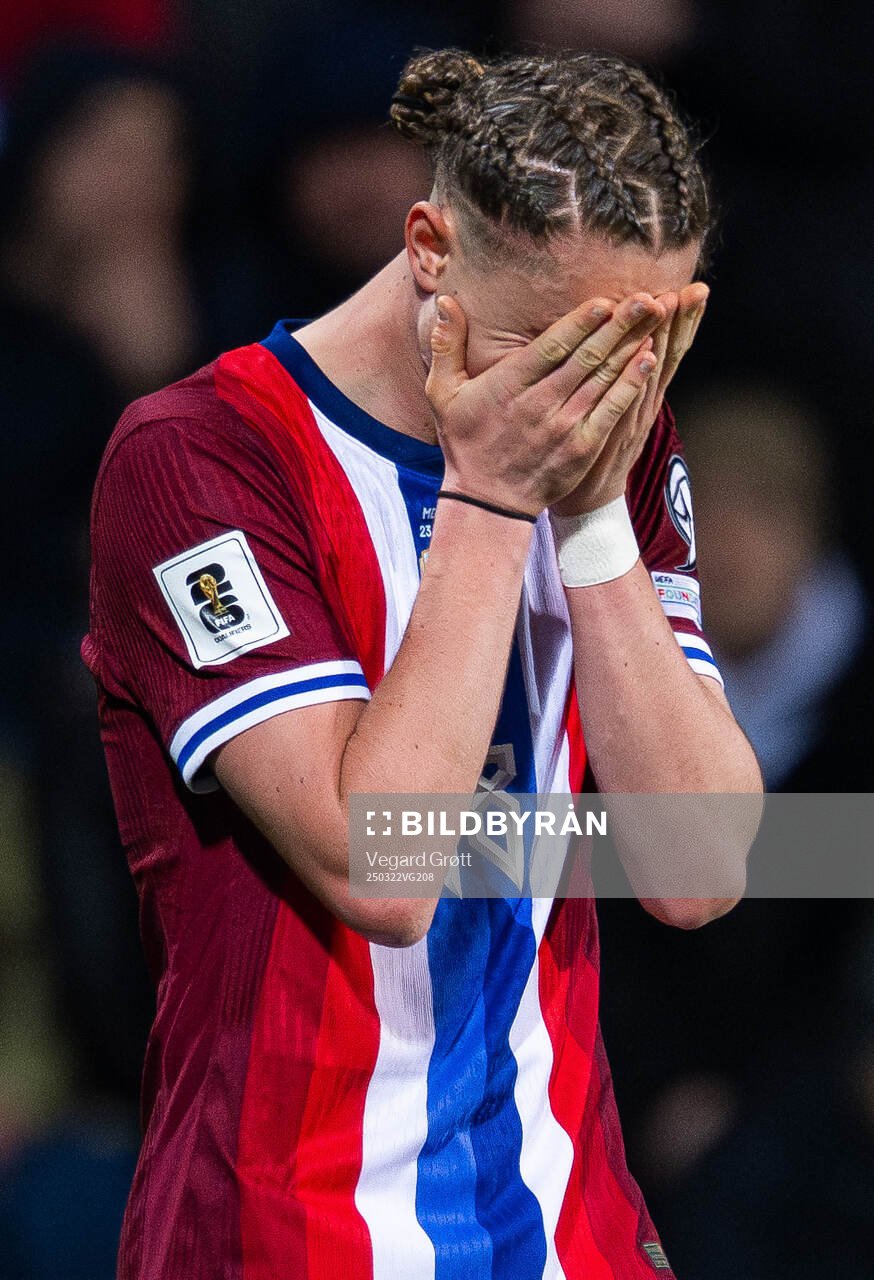 Thelo Aasgaard of Norway reacts