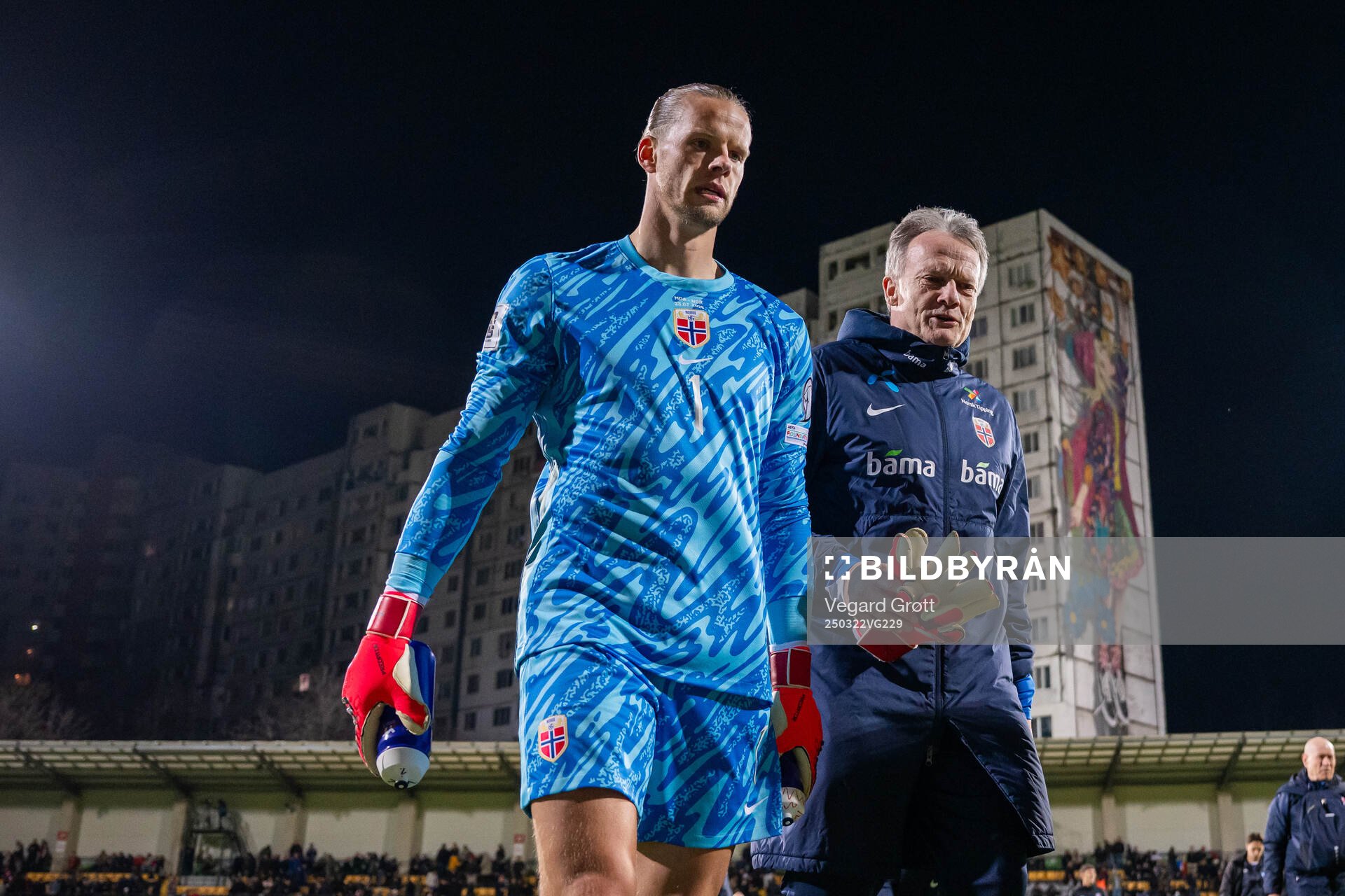Goalkeeper Ørjan Håskjold Nyland and goalkeeper coach