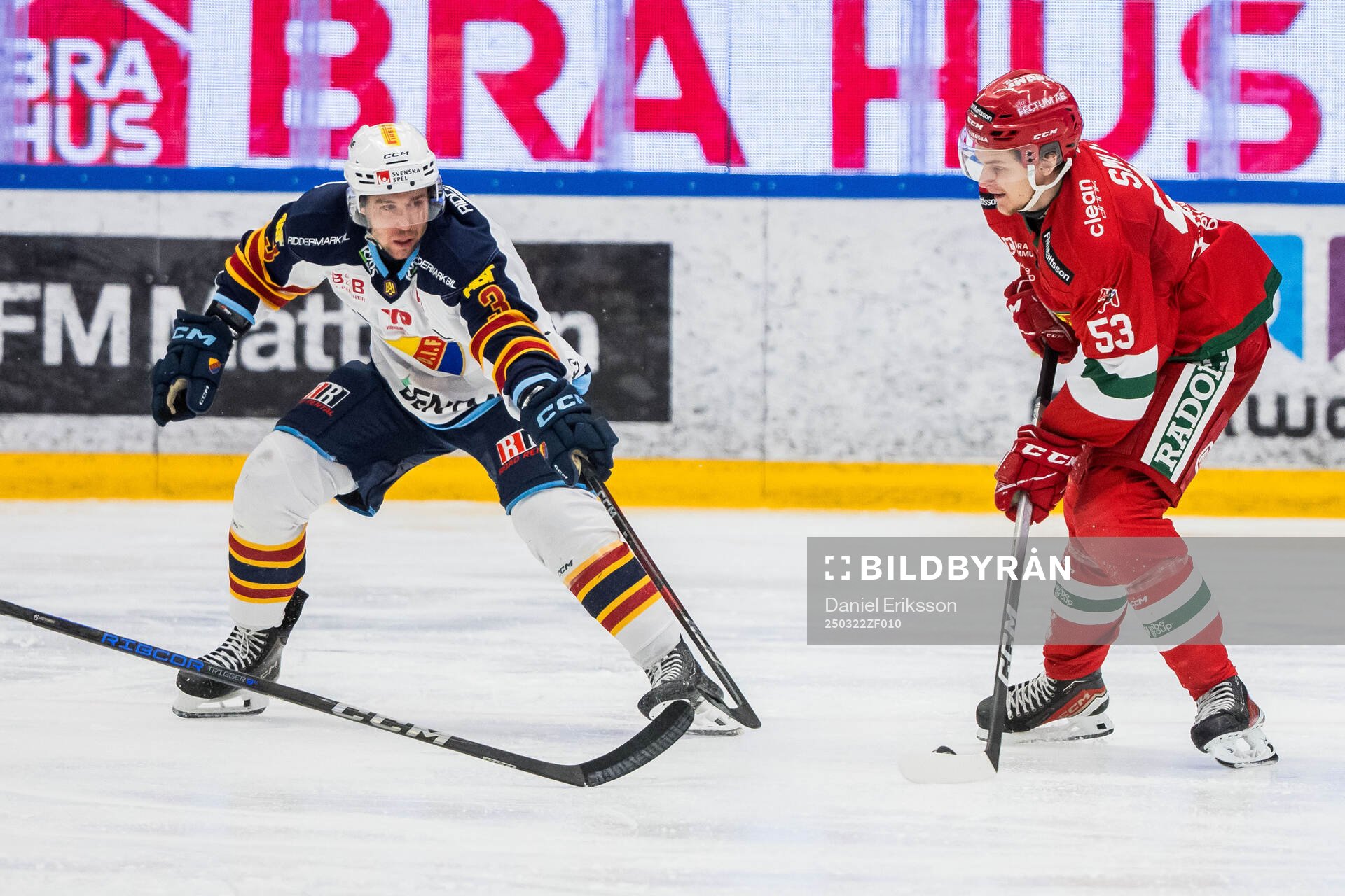 Djurgårdens August Berg och Moras Lukas Smith
