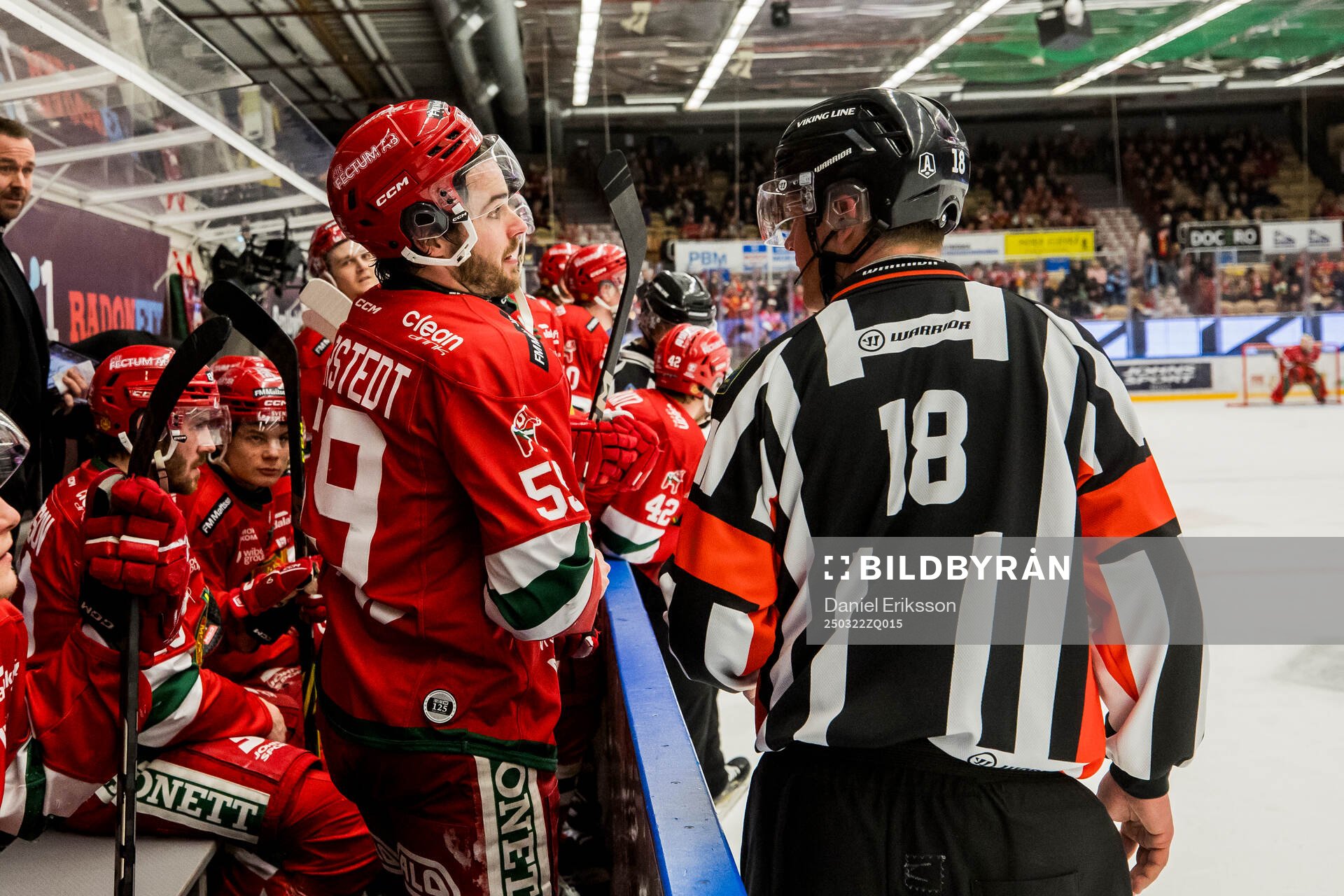 Moras Arvid Degerstedt och Domare Mikael Nord
