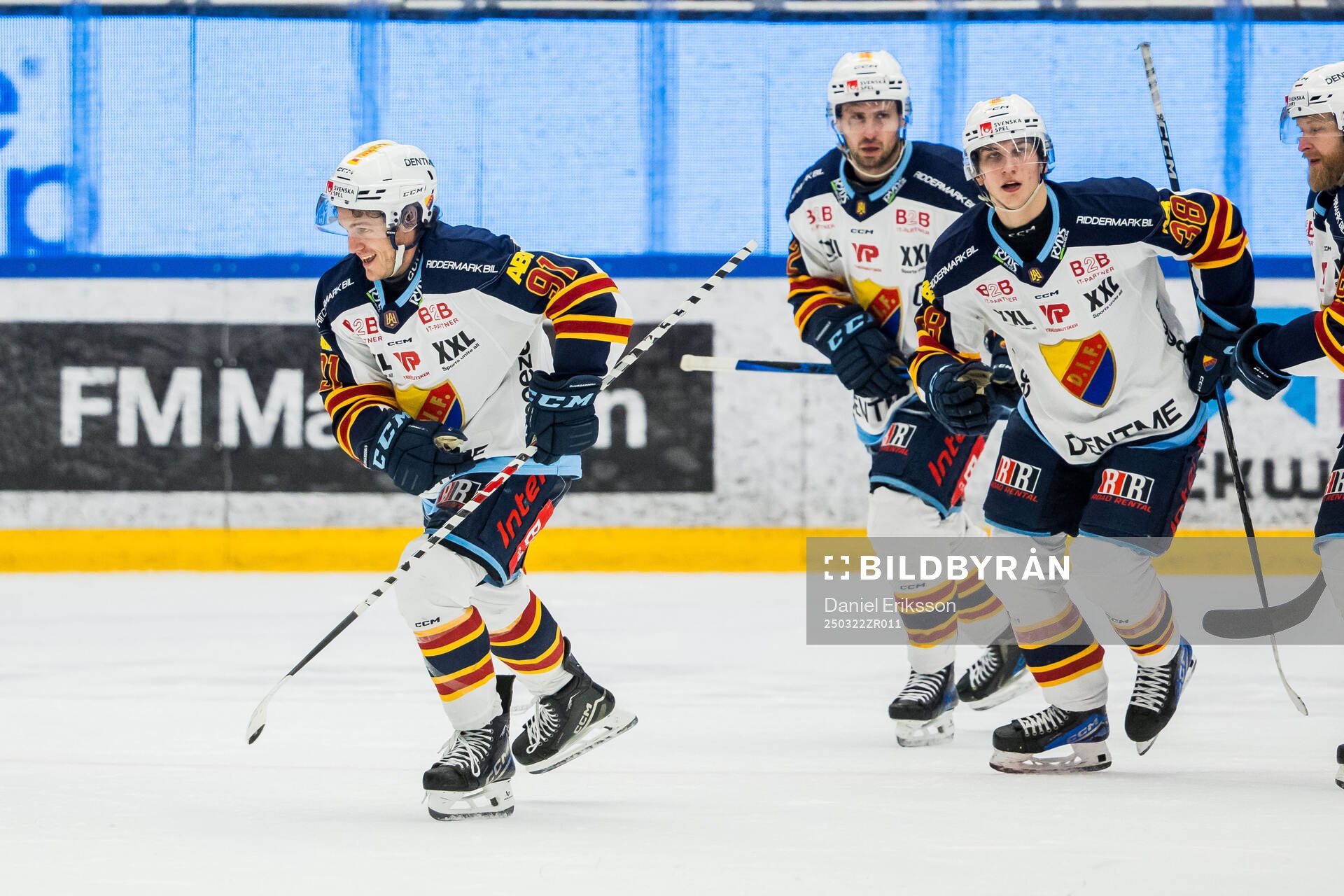 Djurgårdens Tyler Kelleher jublar