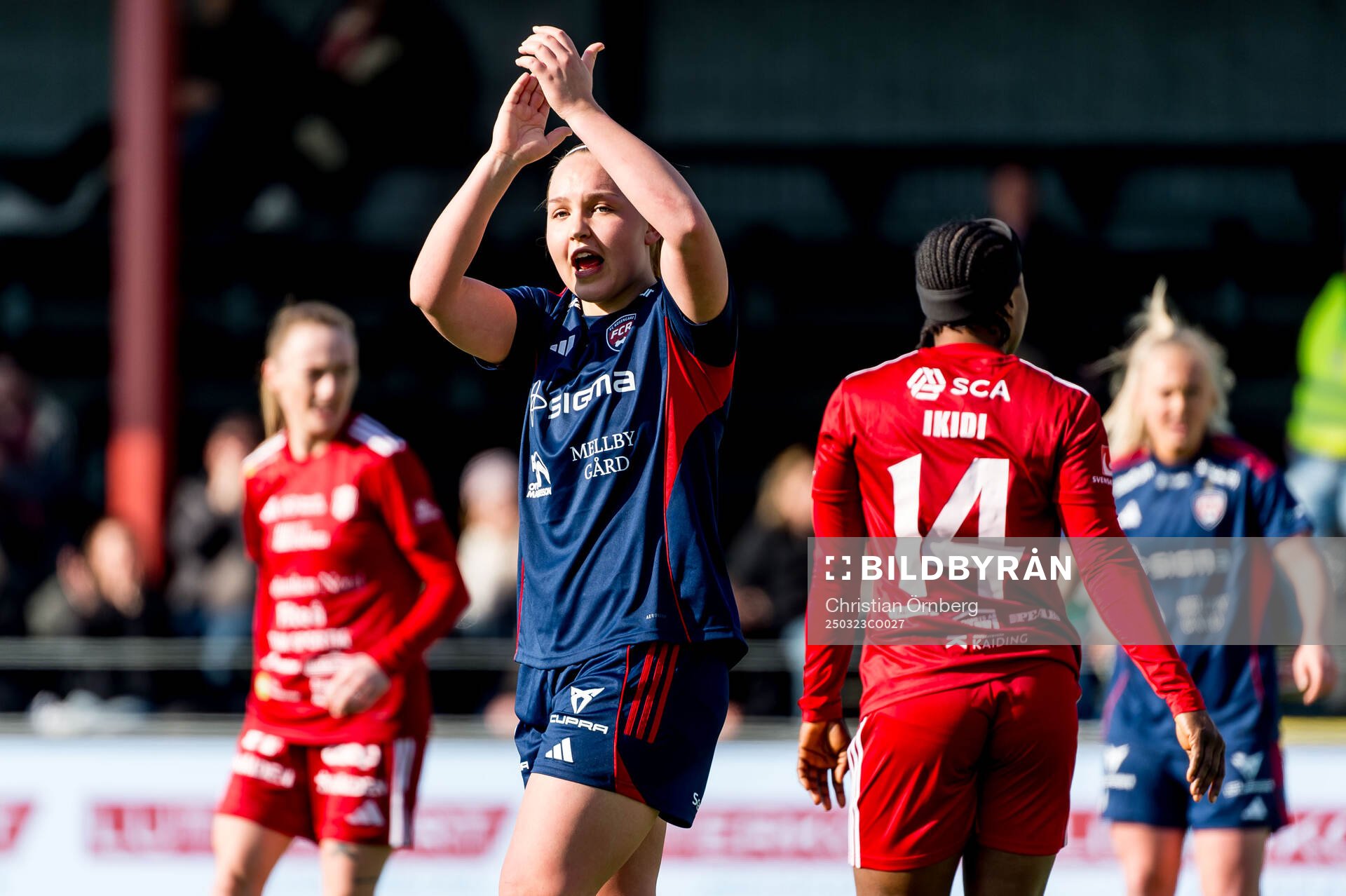 Rosengårds Oona Sevenius jublar