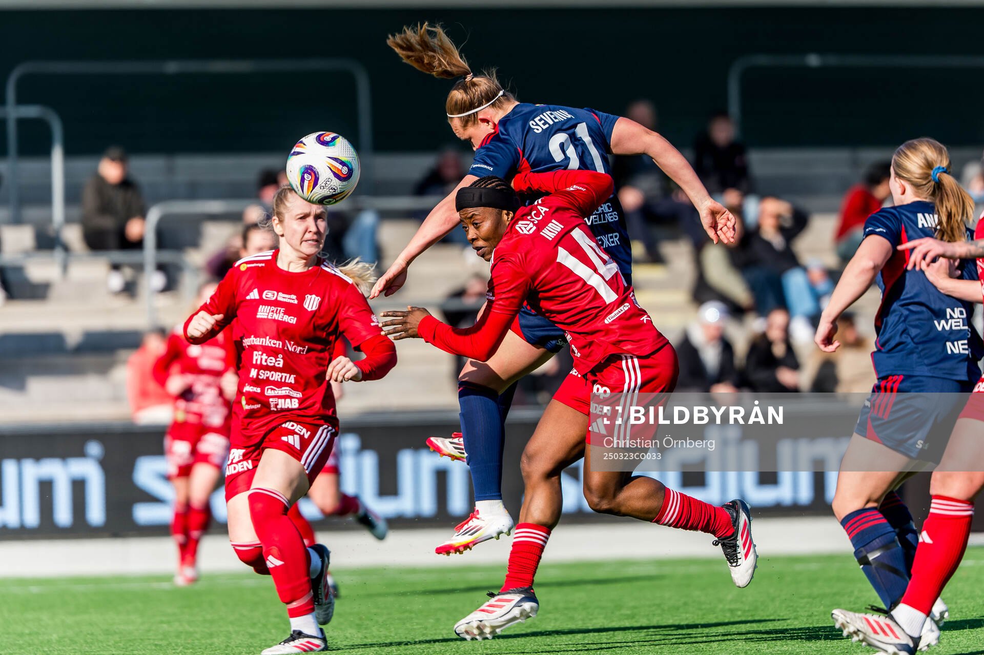Rosengårds Oona Sevenius nickar in 1-0