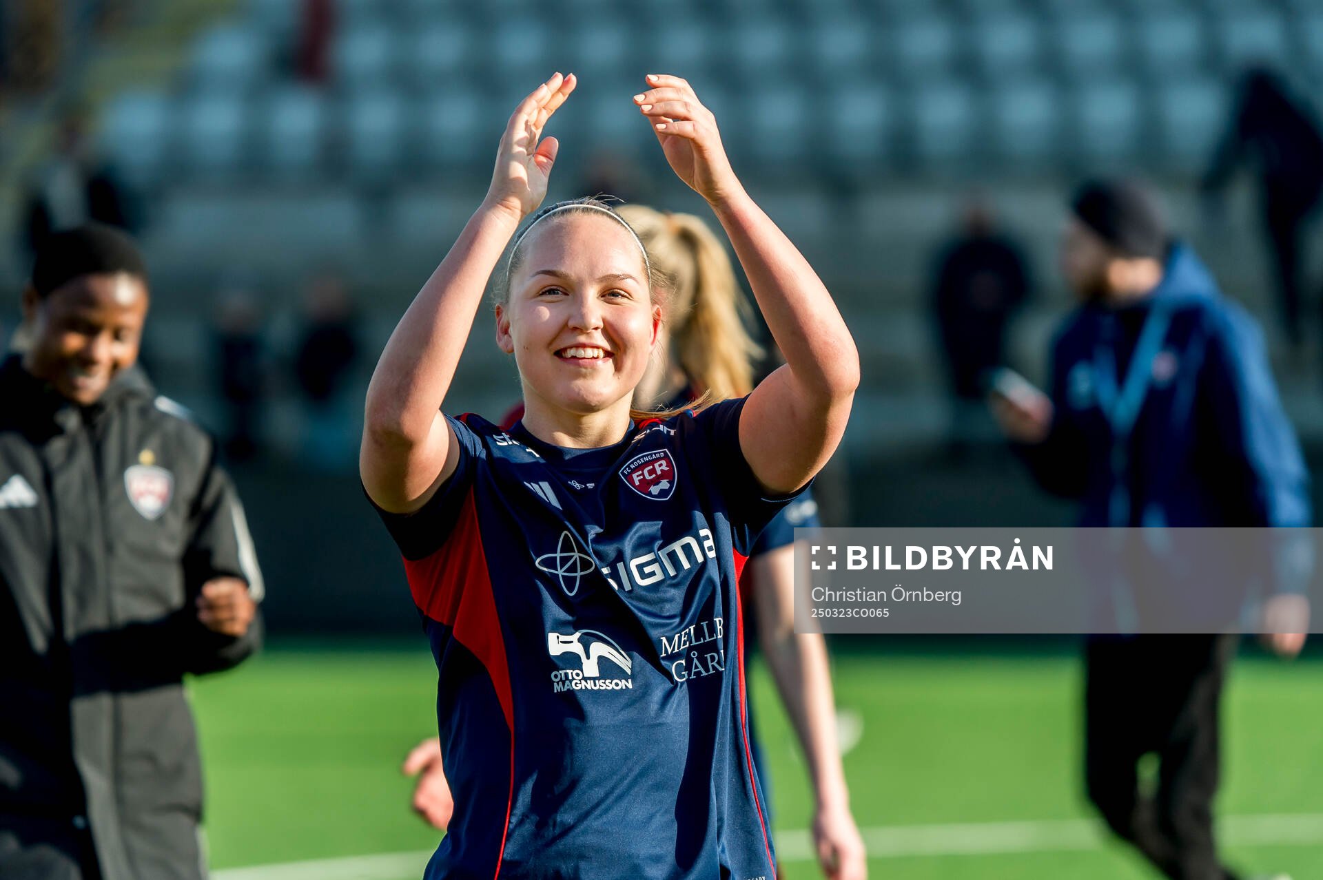 Rosengårds Oona Sevenius jublar