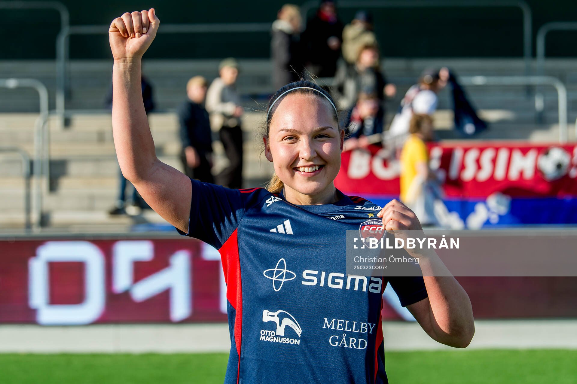 Rosengårds Oona Sevenius jublar