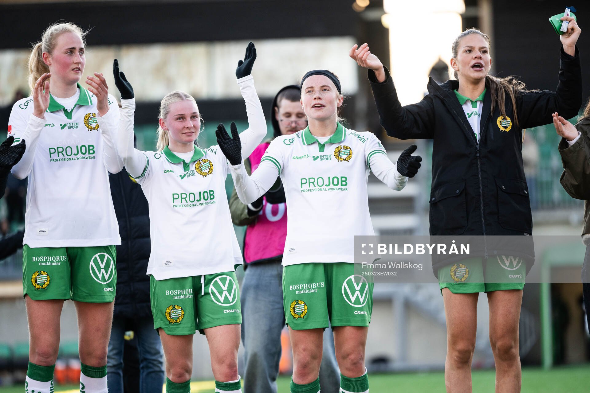 Hammarbys Emilie Bragstad, Emilie Joramo, Julie Blakstad