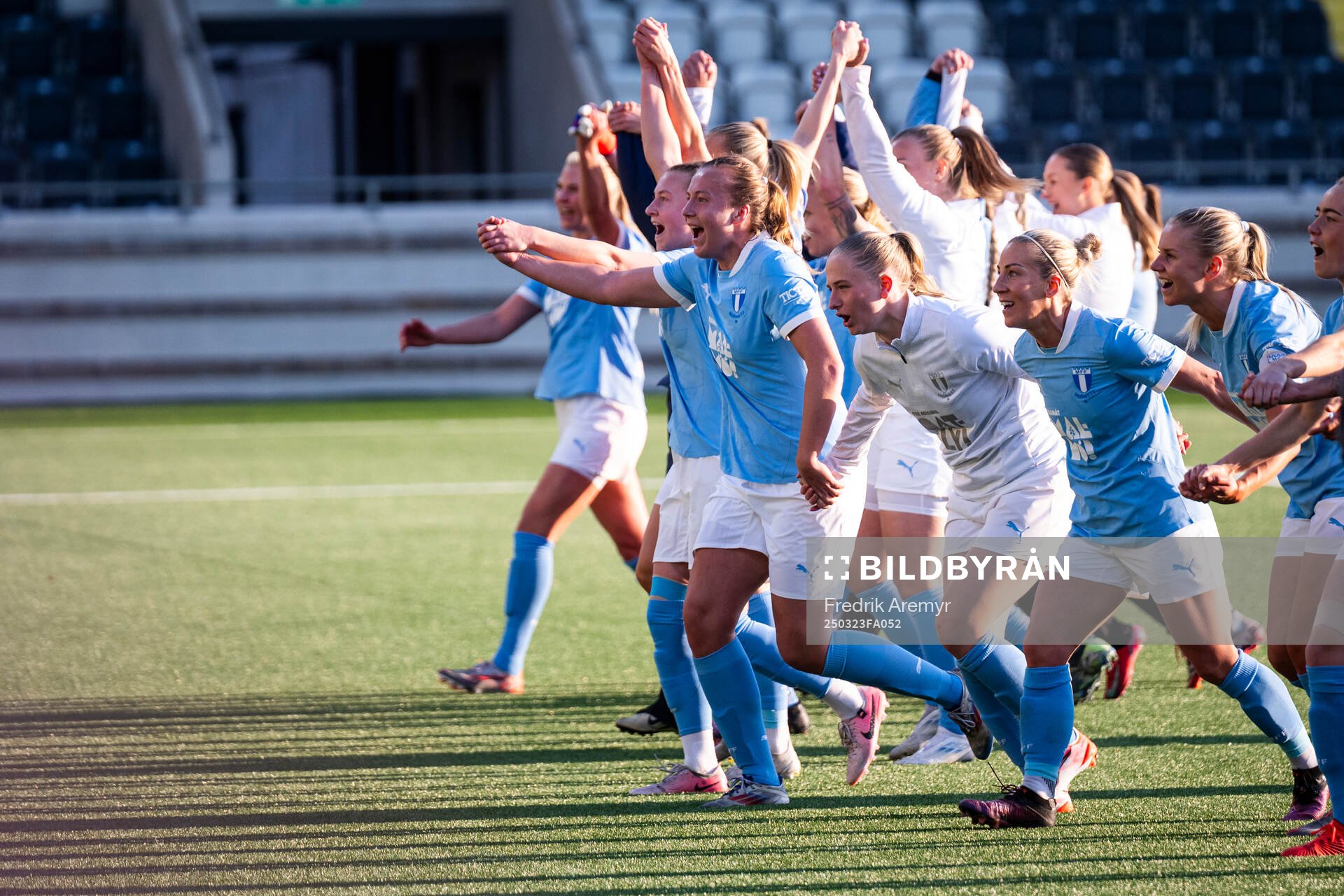 Malmö FFs spelare jublar