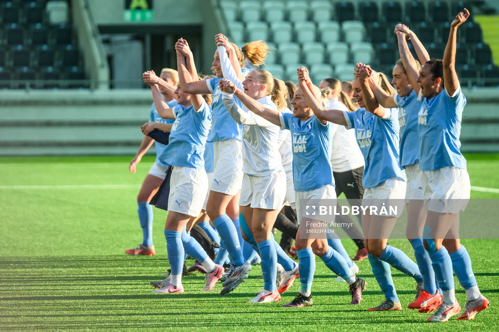 Malmös spelare jublar