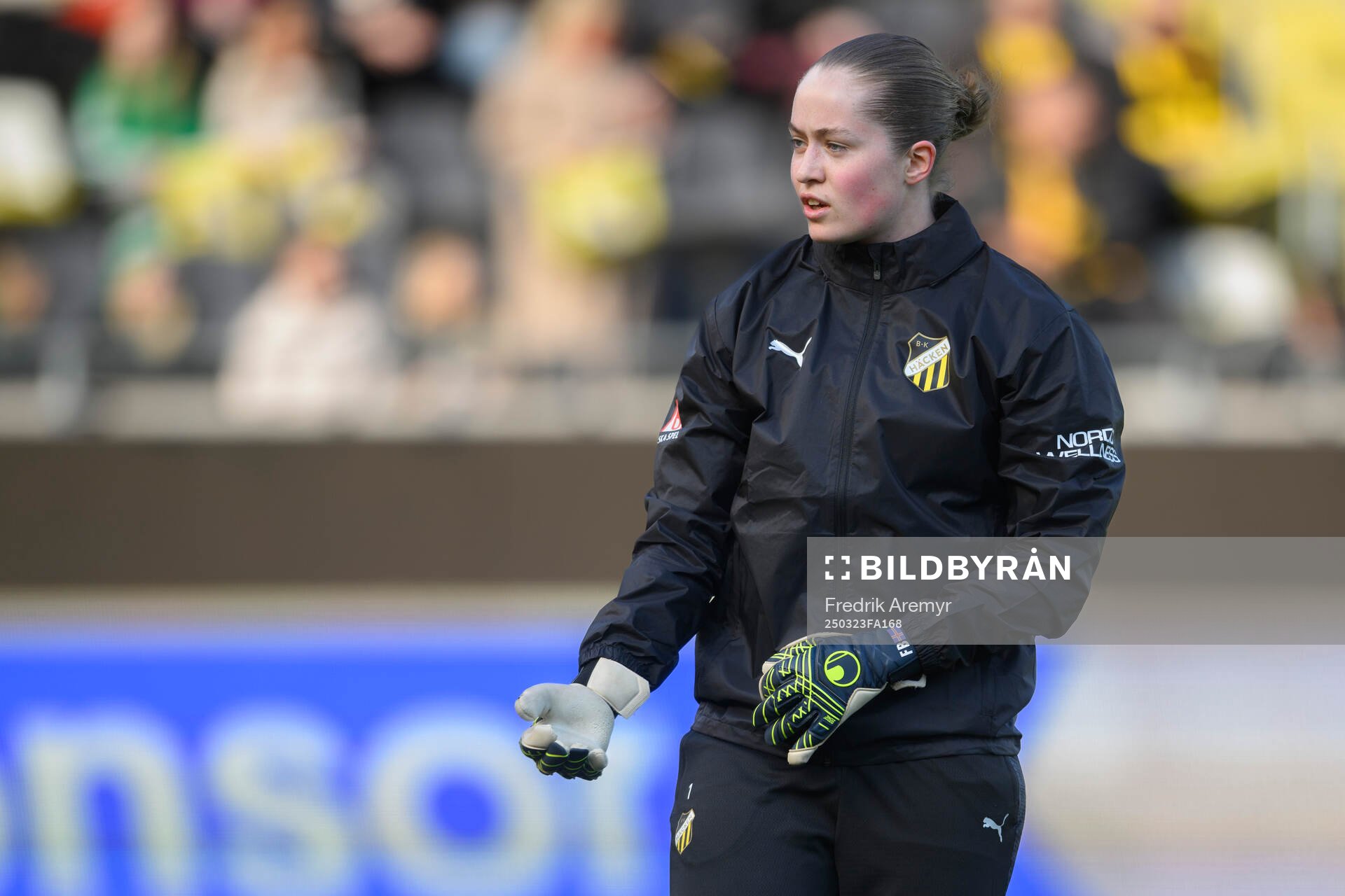 Häckens målvakt Fanney Birkisdottir