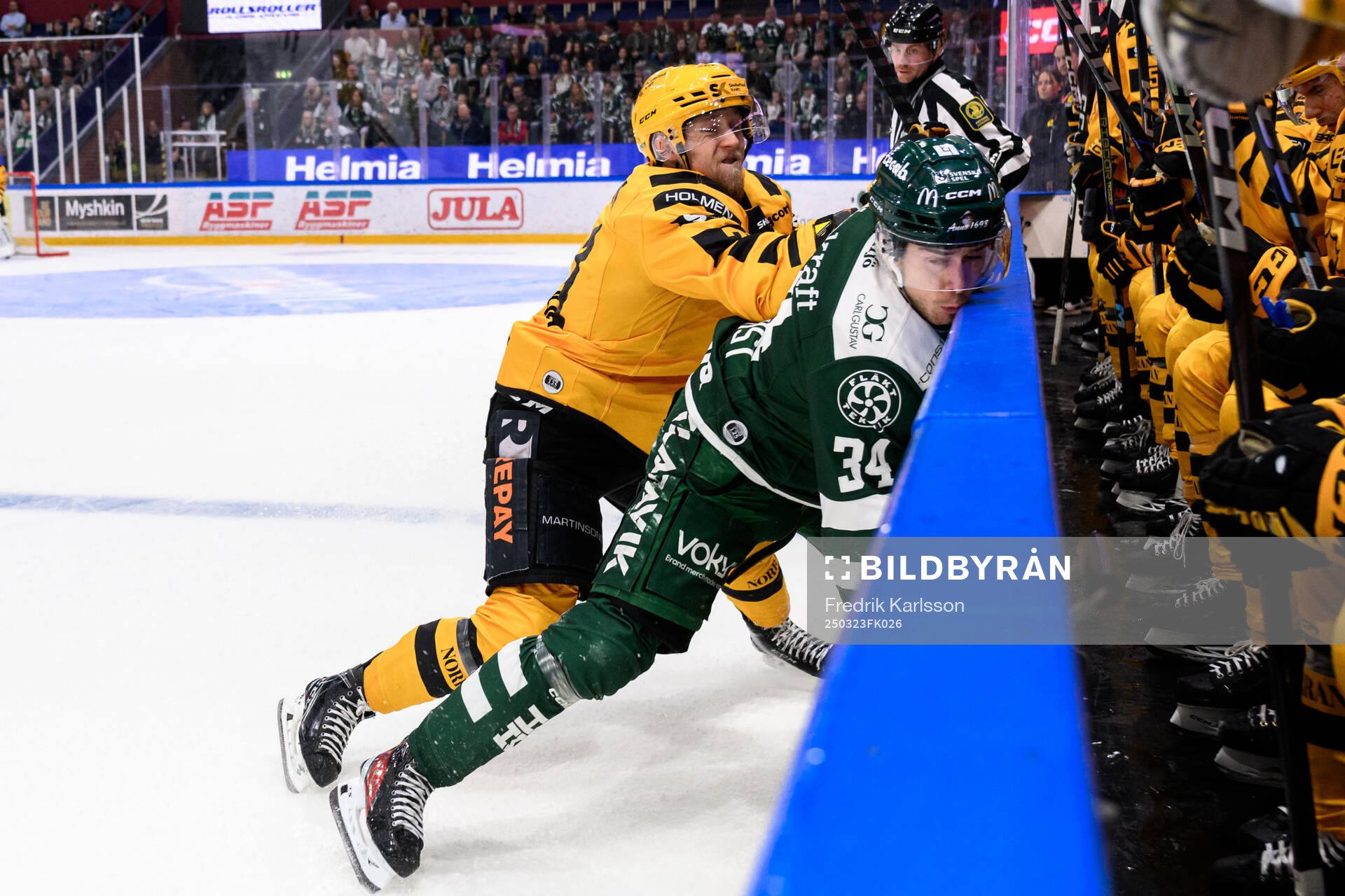Skellefteås Jonathan Davidsson och Färjestads Michael