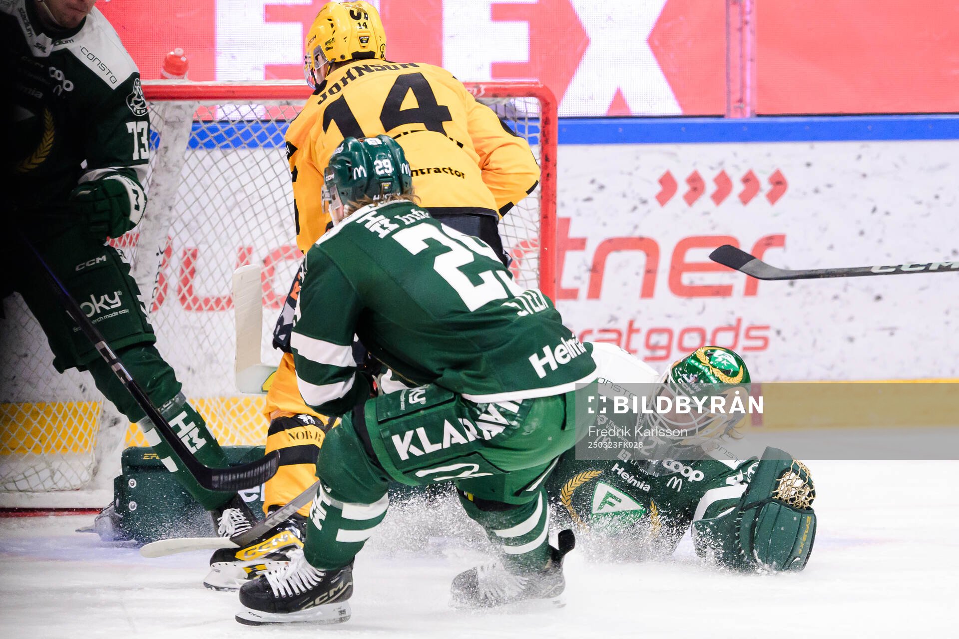 Färjestads målvakt Anders Lindbäck